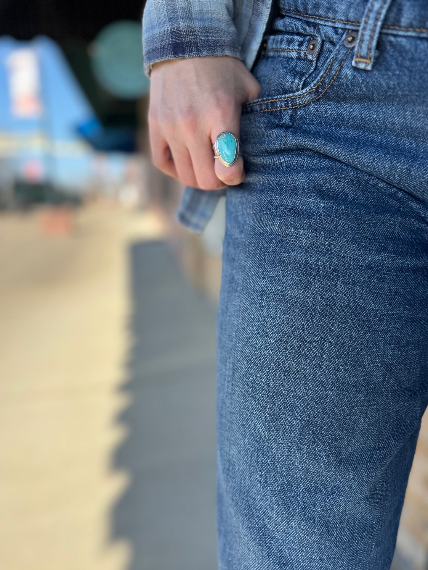 Tyrone turquoise ring size 8.5