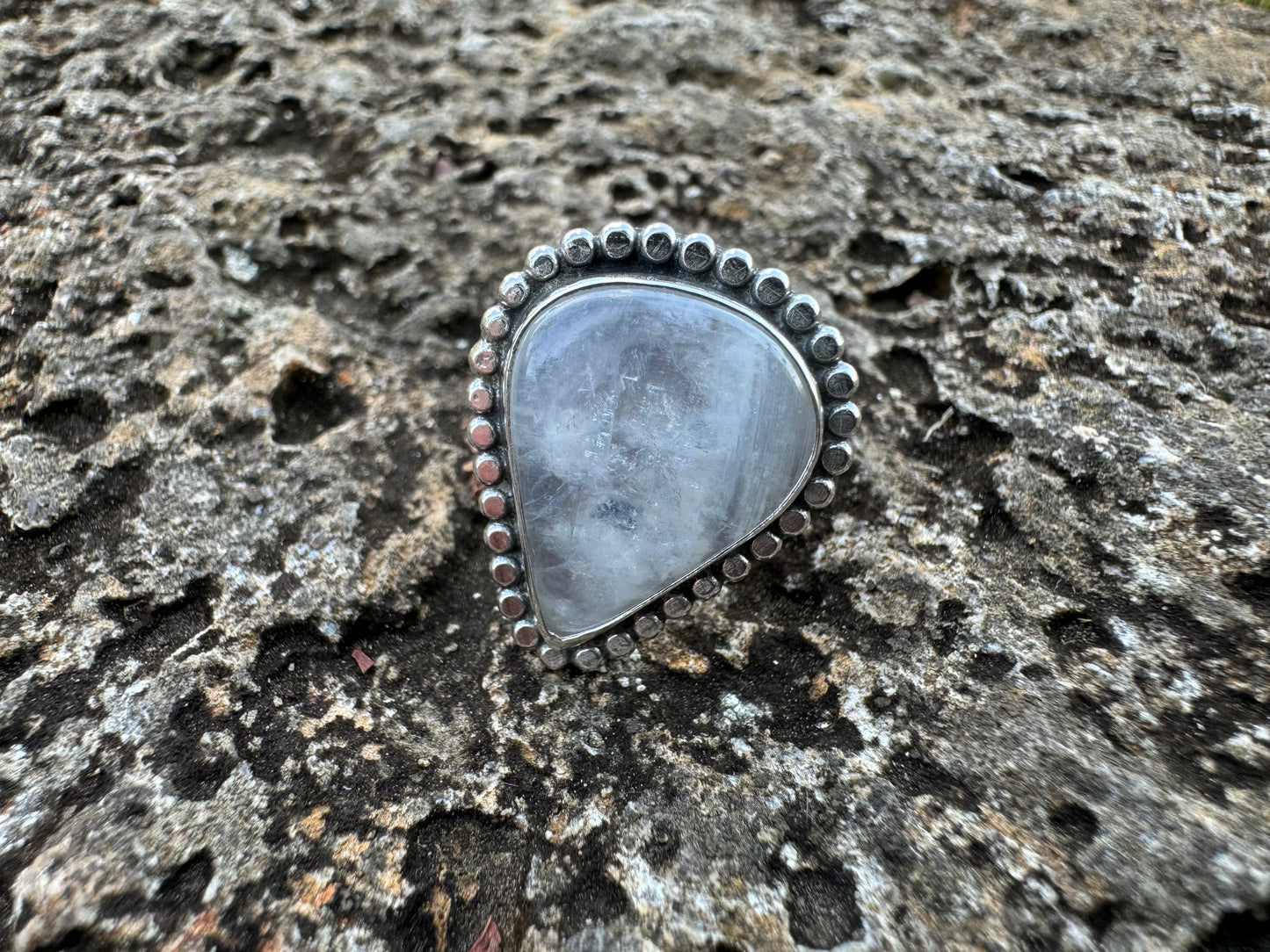 Moonstone teardrop Ring size 7.5