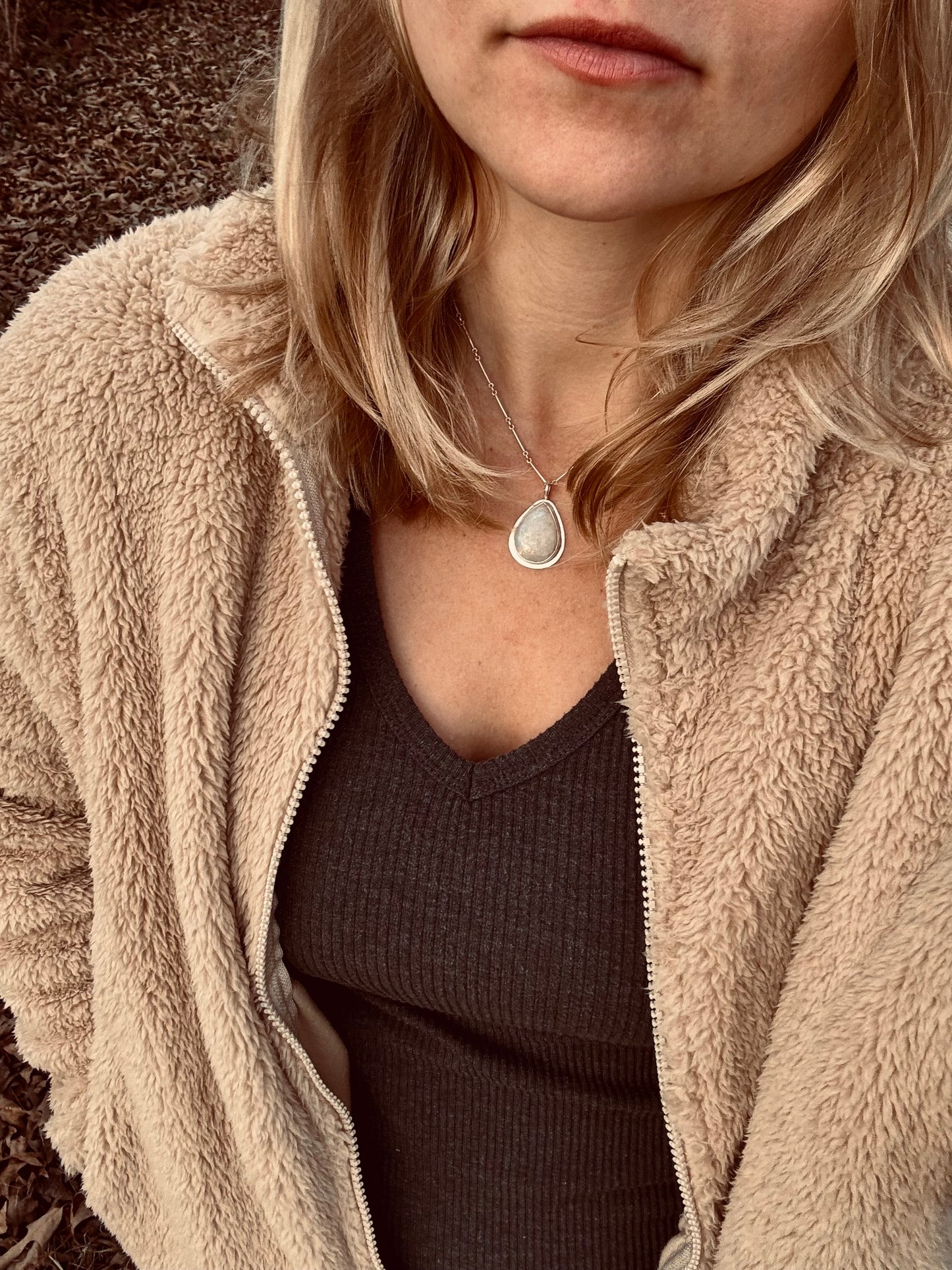 Tear drop Moonstone pendant