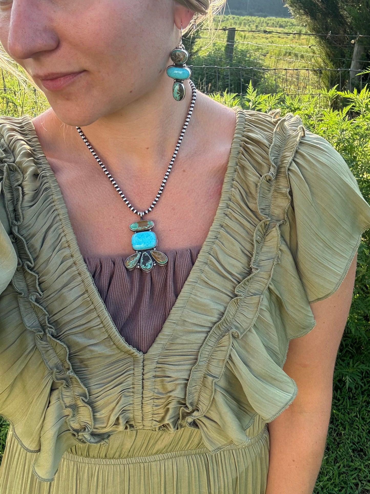 Tyrone turquoise earrings
