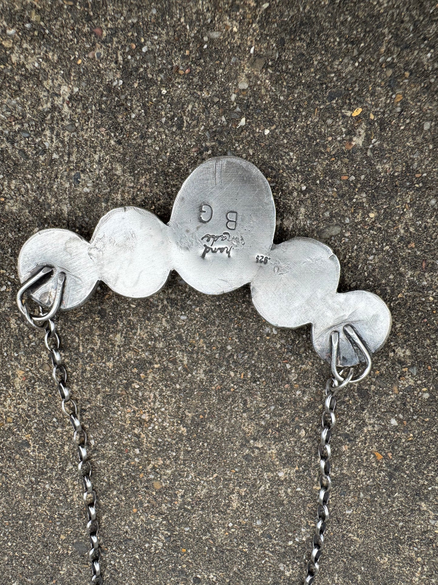 Moonstone bib necklace