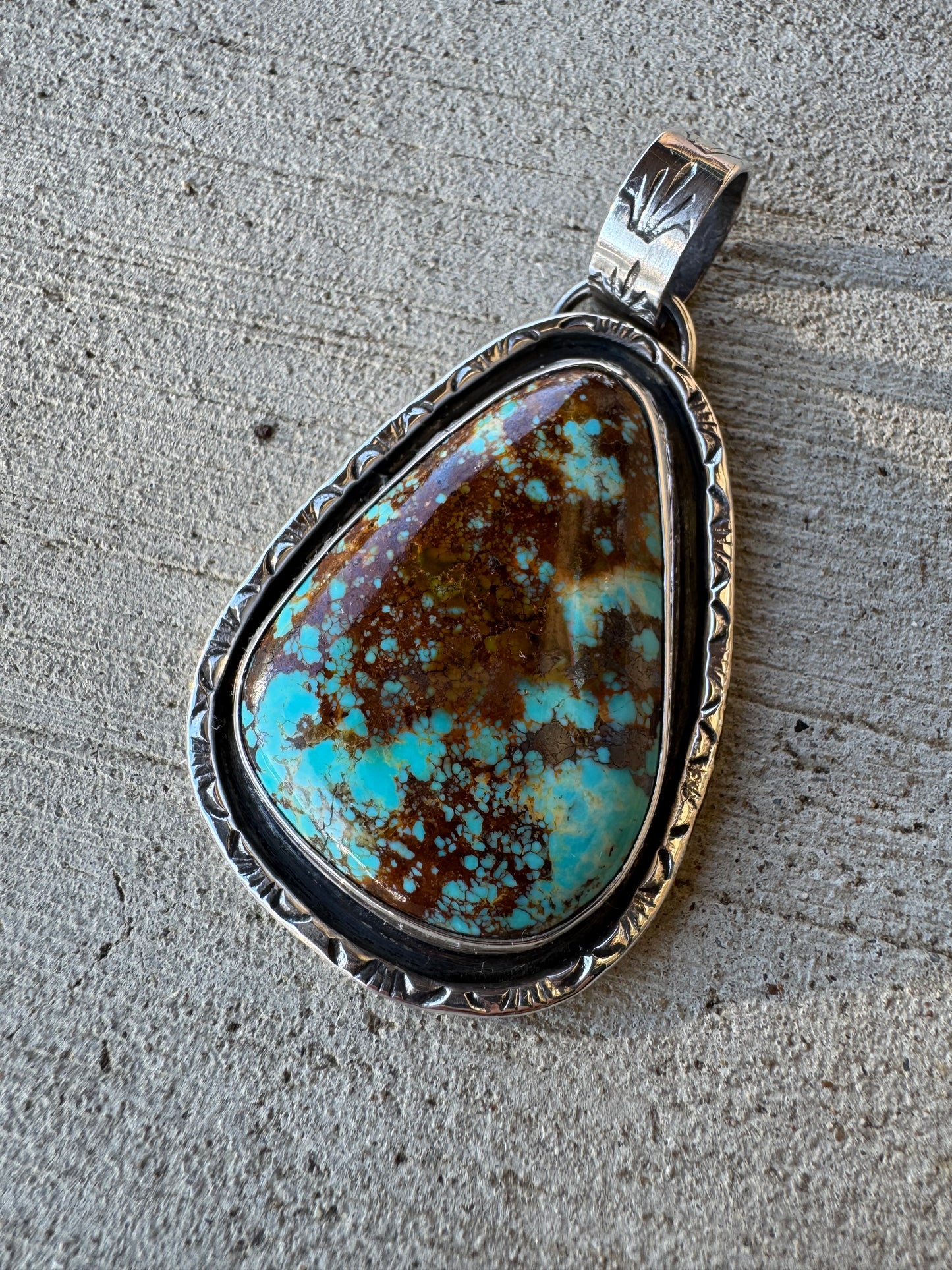 Large Royston turquoise Pendant