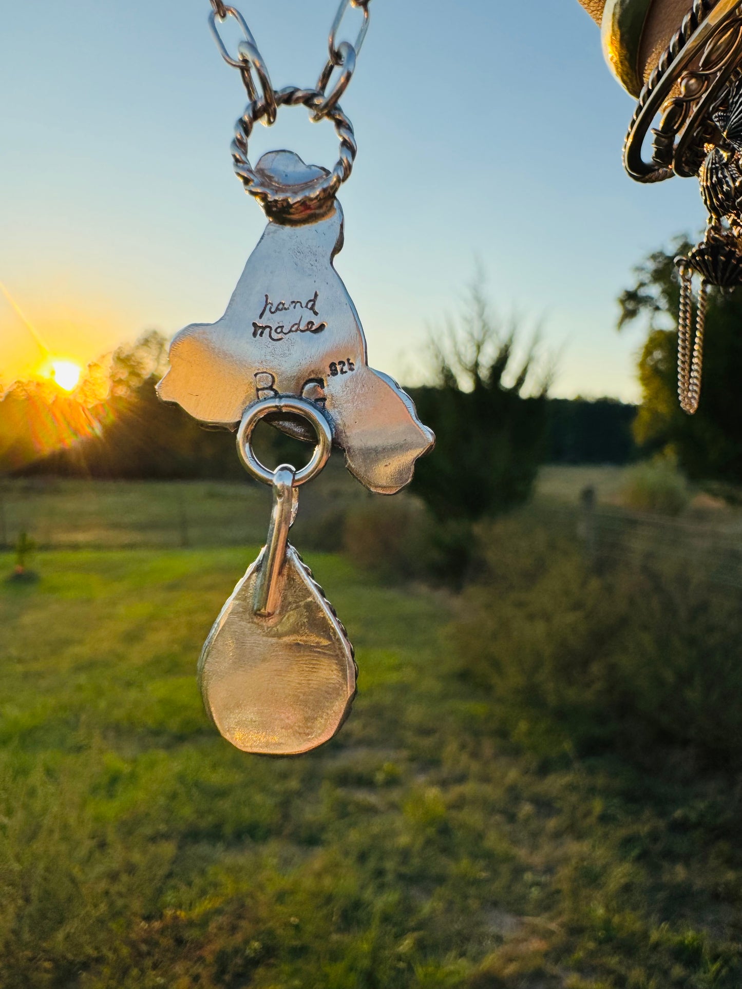 Moonstone Filigree Station Necklace