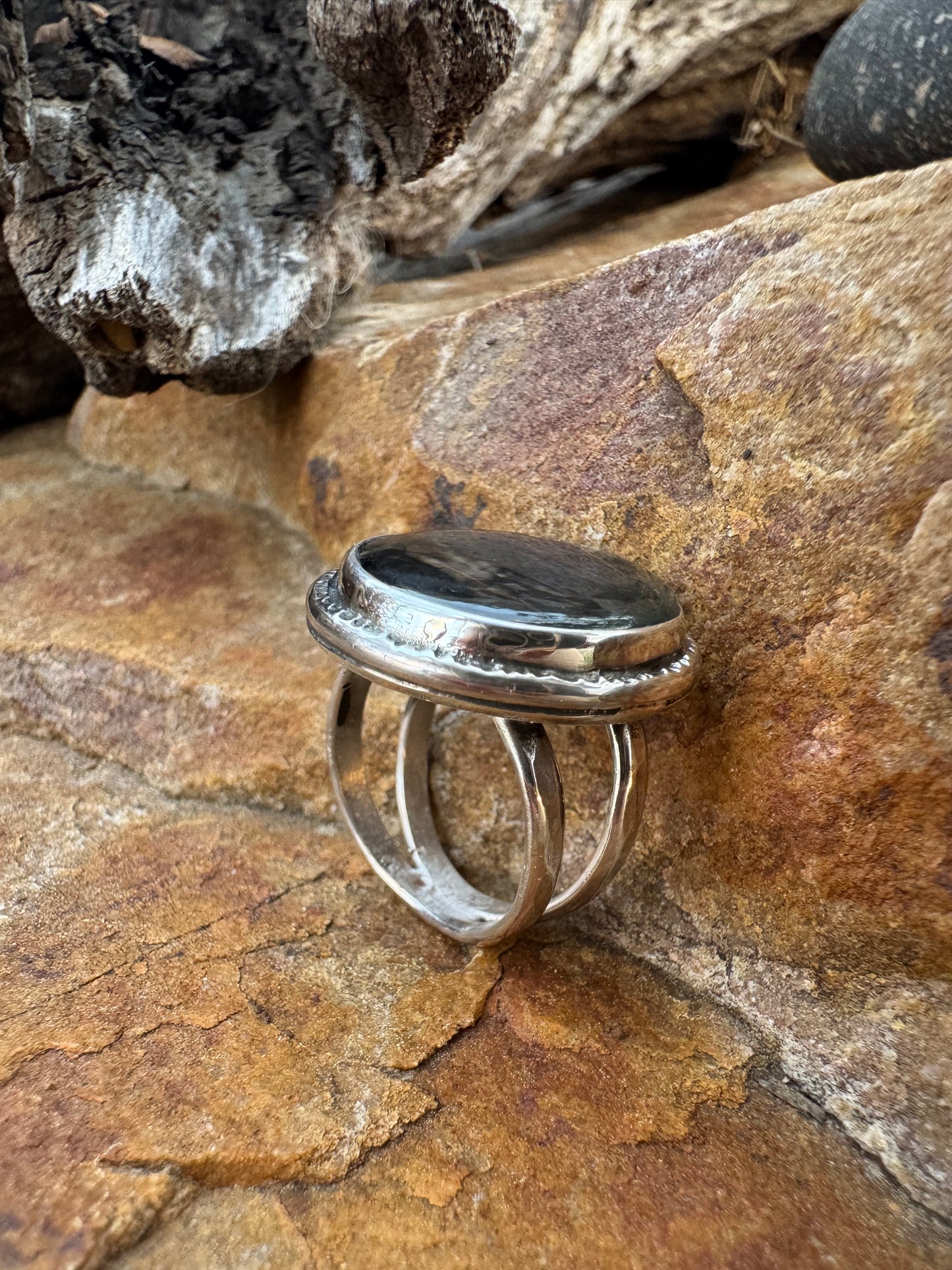 Purple Labradorite Ring