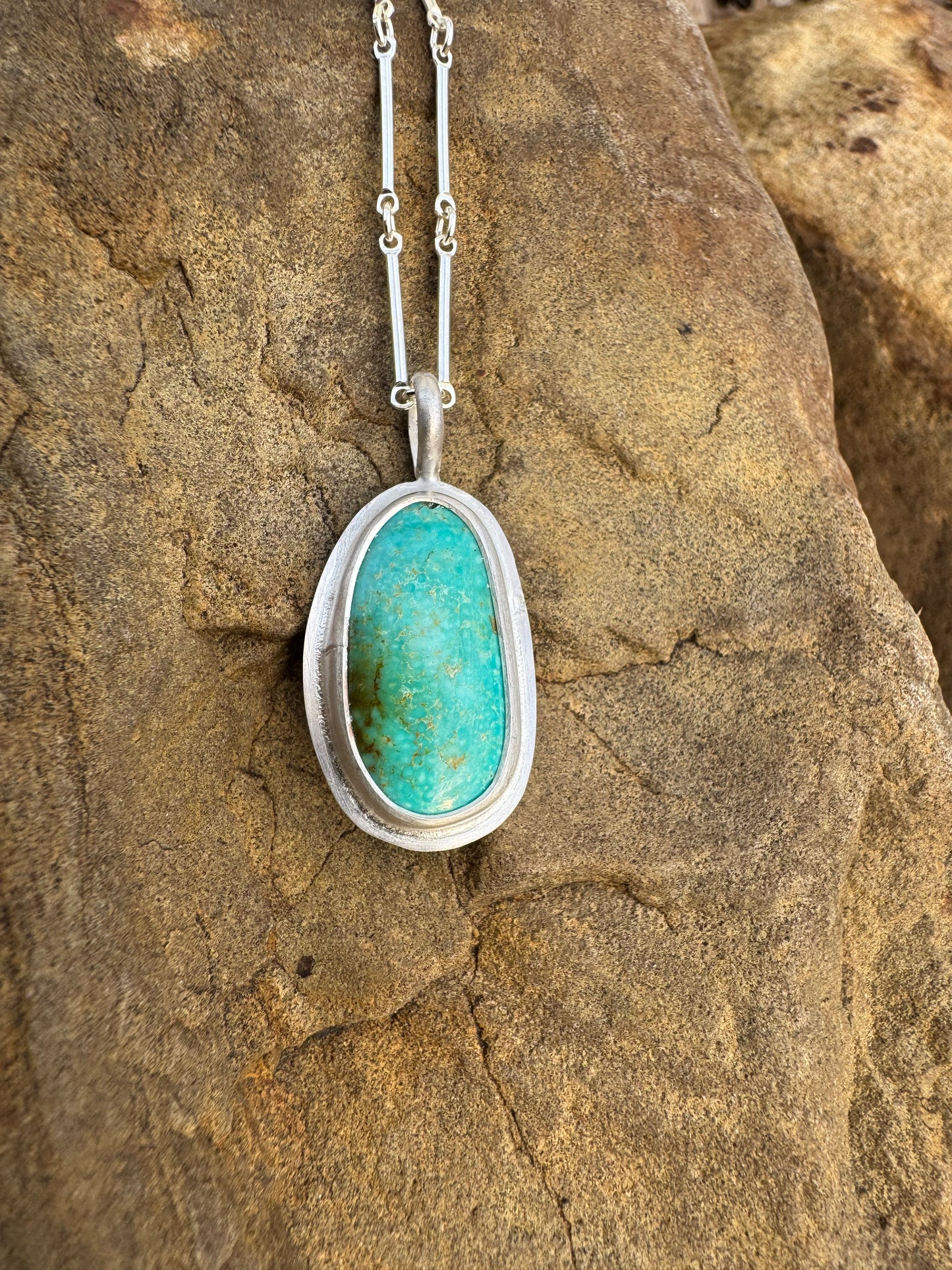 Dainty turquoise pendant