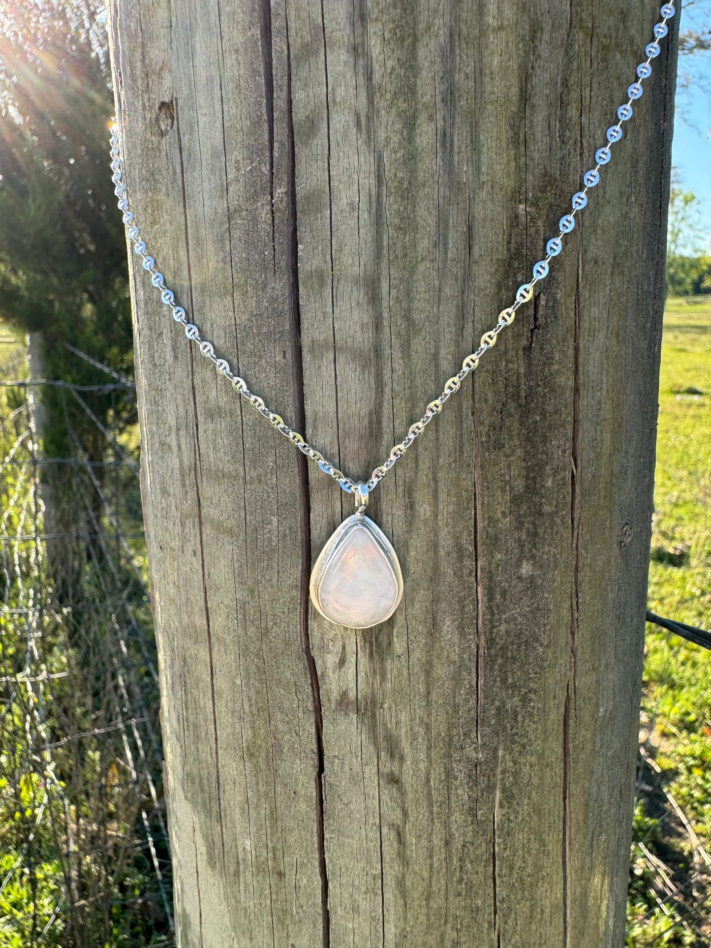 Moonstone dainty pendant