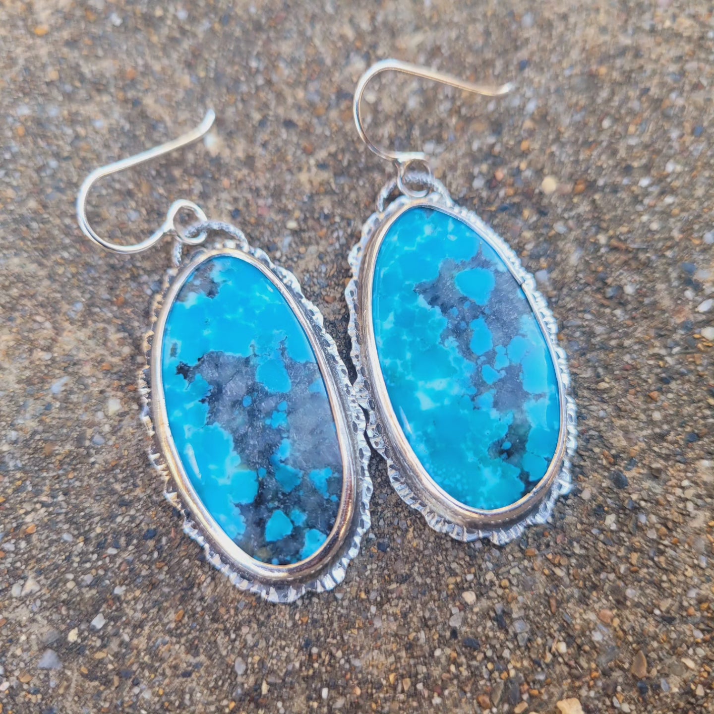 Kingman turquoise earrings