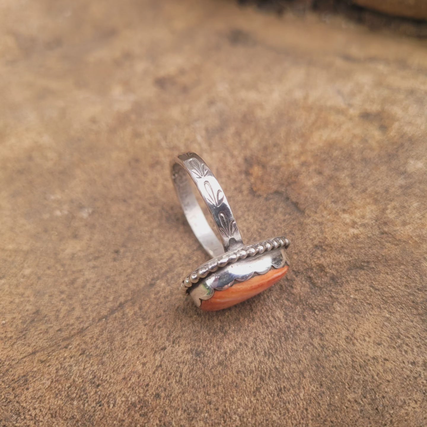 Spiny oyster ring size 9