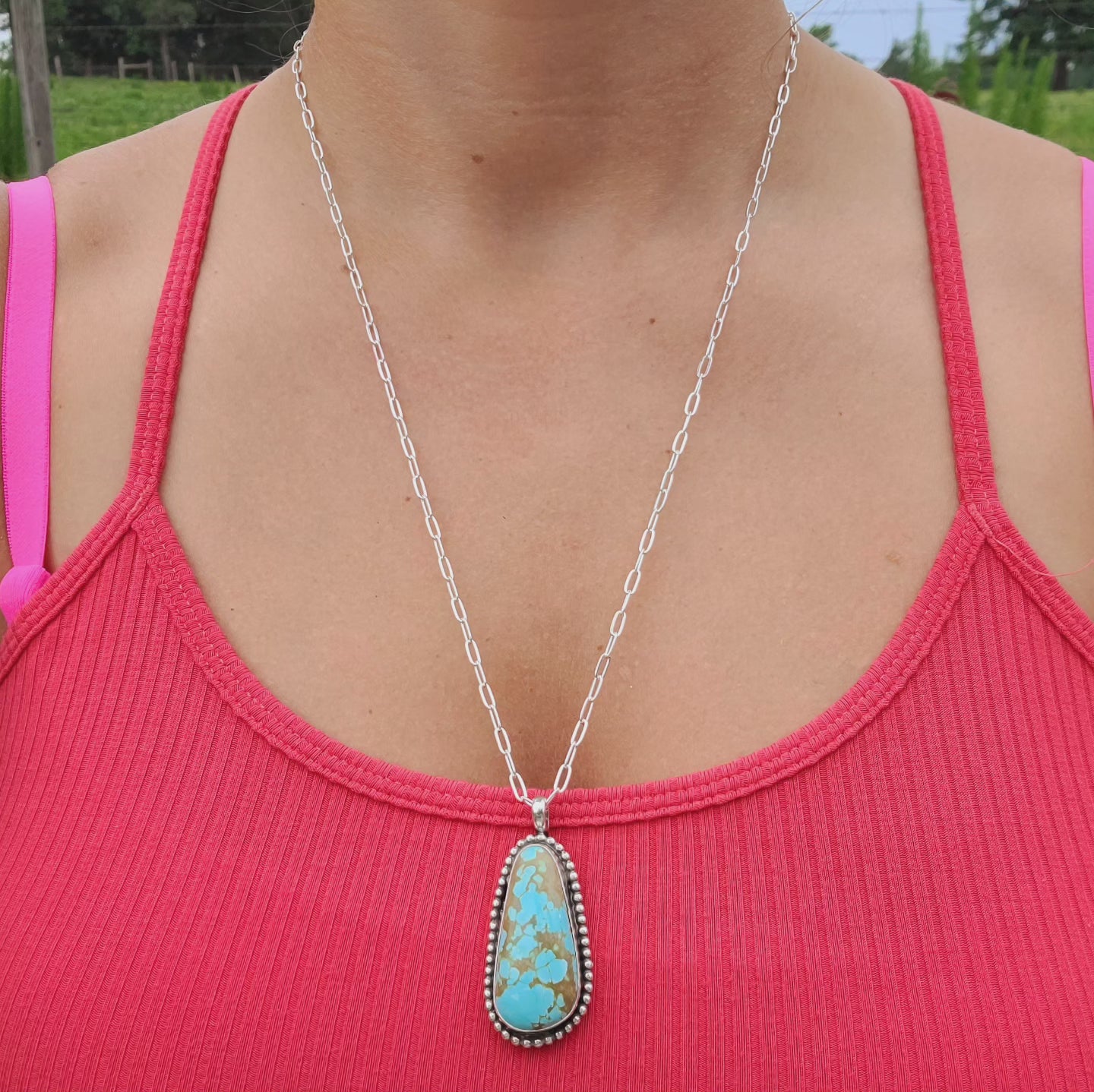 Number 8 turquoise Necklace