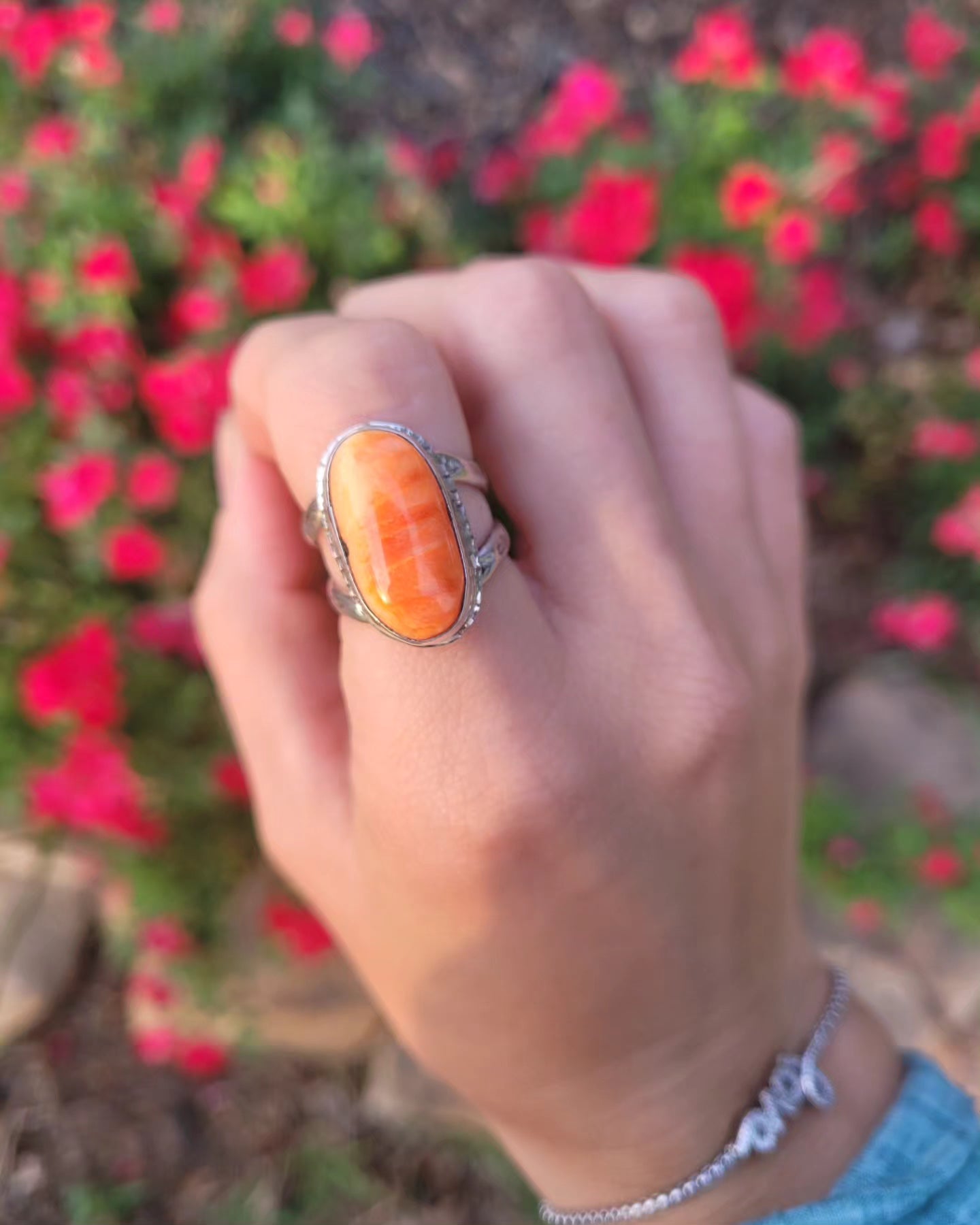 Spiny oyster ring size 6