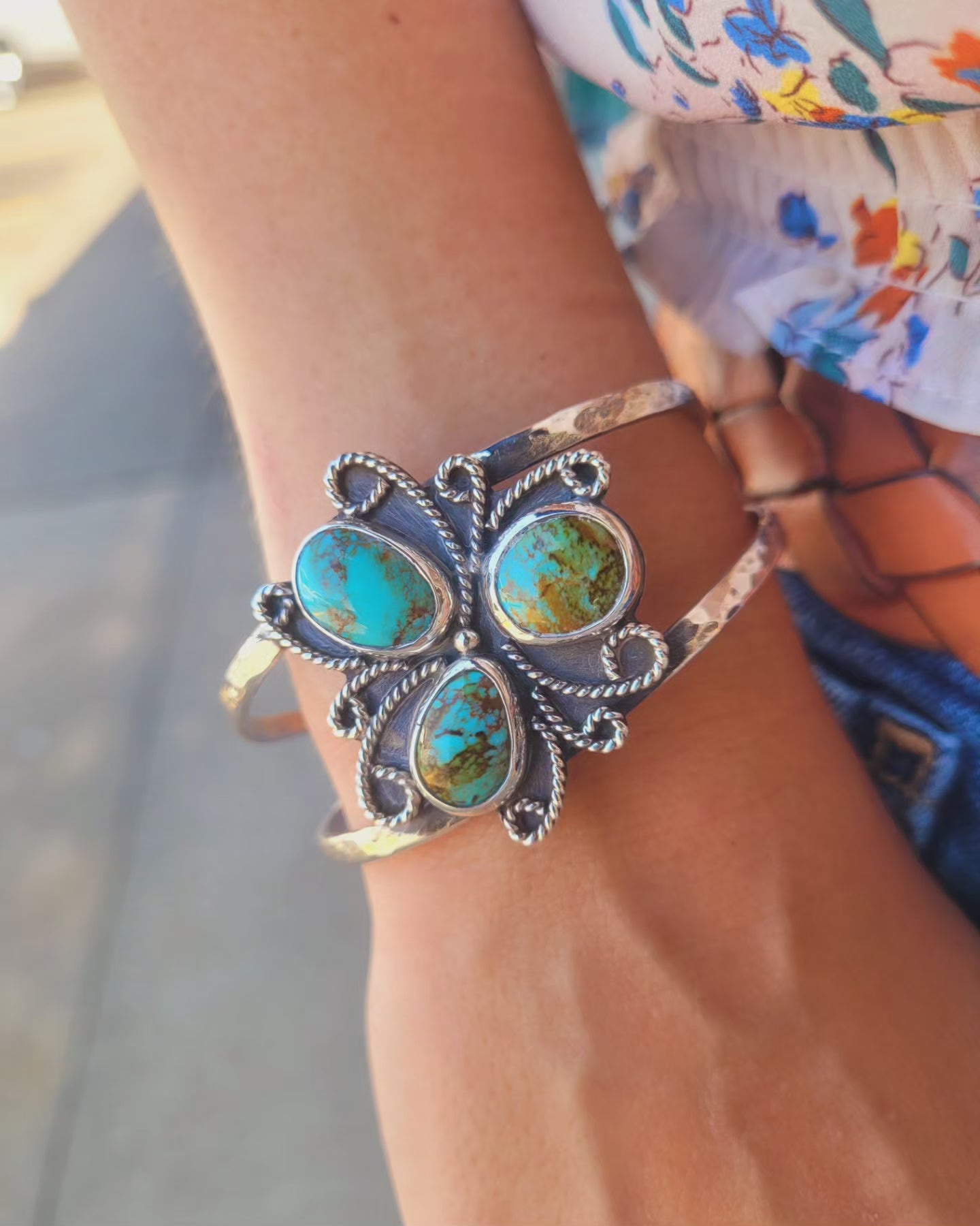 Kingman turquoise cuff