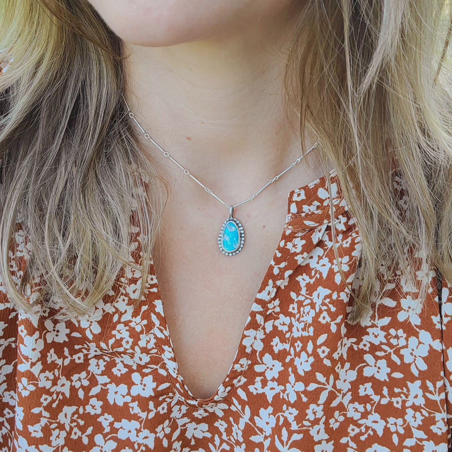 Dainty turquoise Necklace