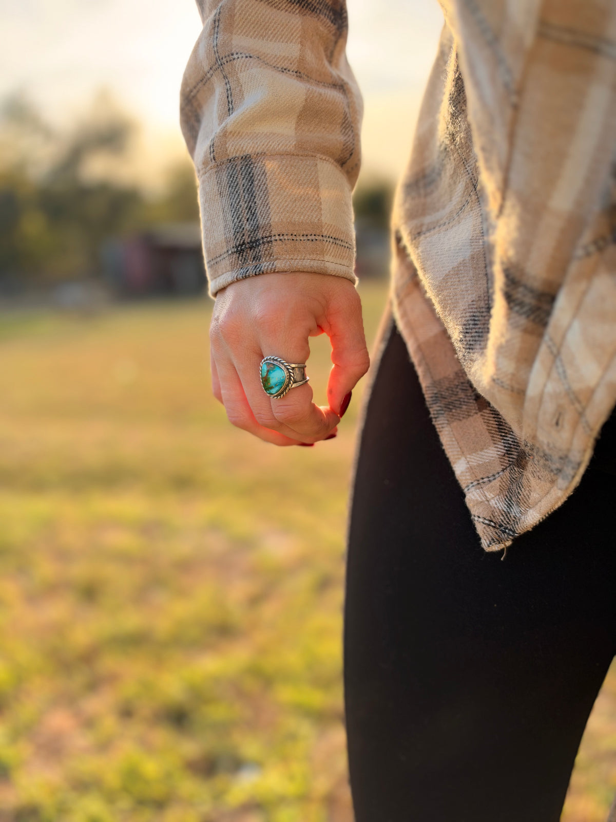 Sonoran Gold turquoise Statement Ring size 6.5