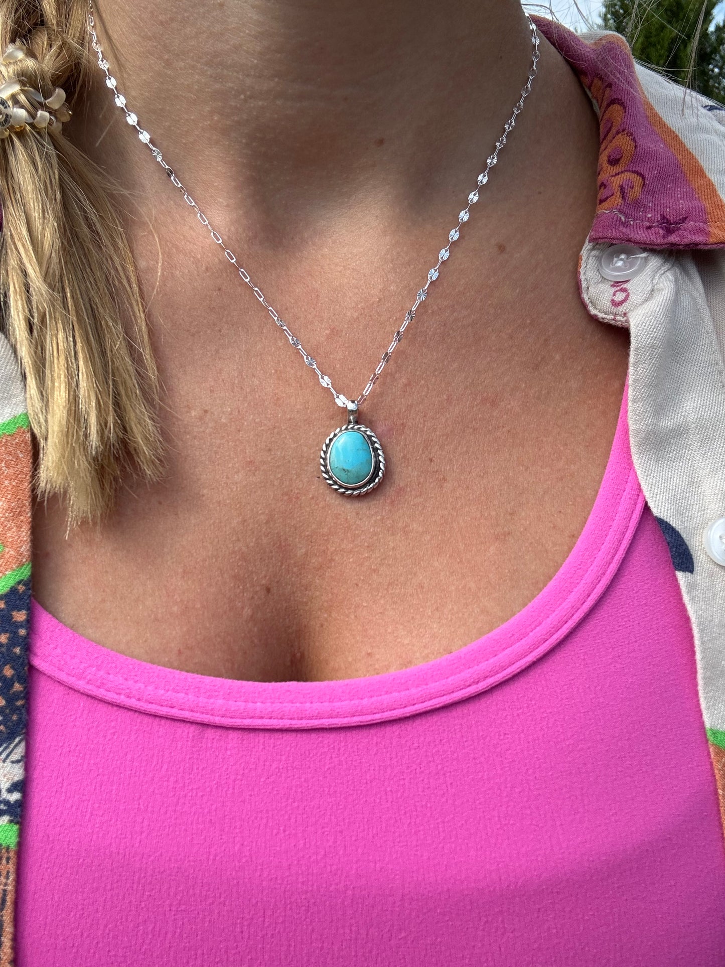 Campitos turquoise classic pendant