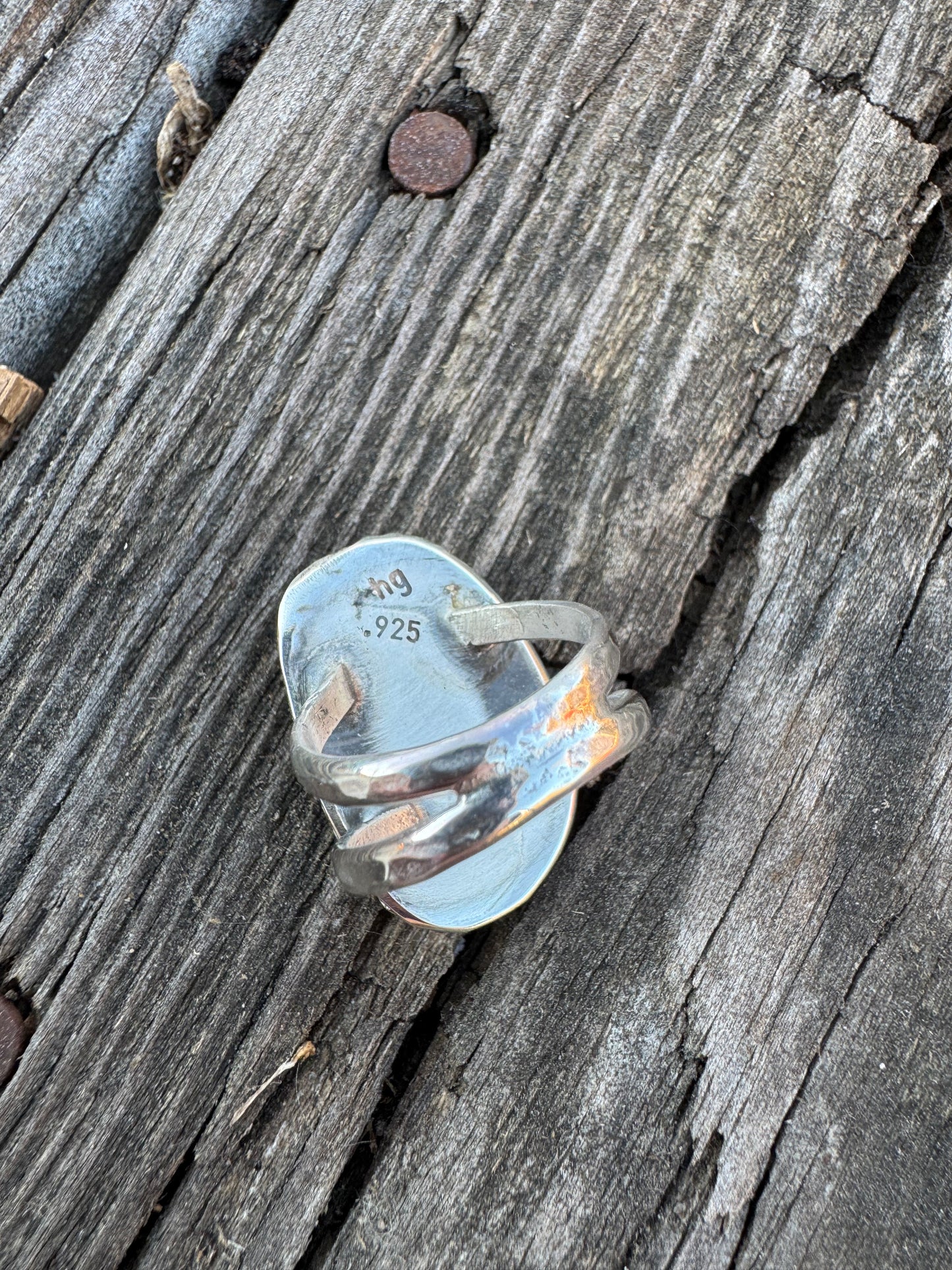 Light blue Tyrone Turquoise ring size 7