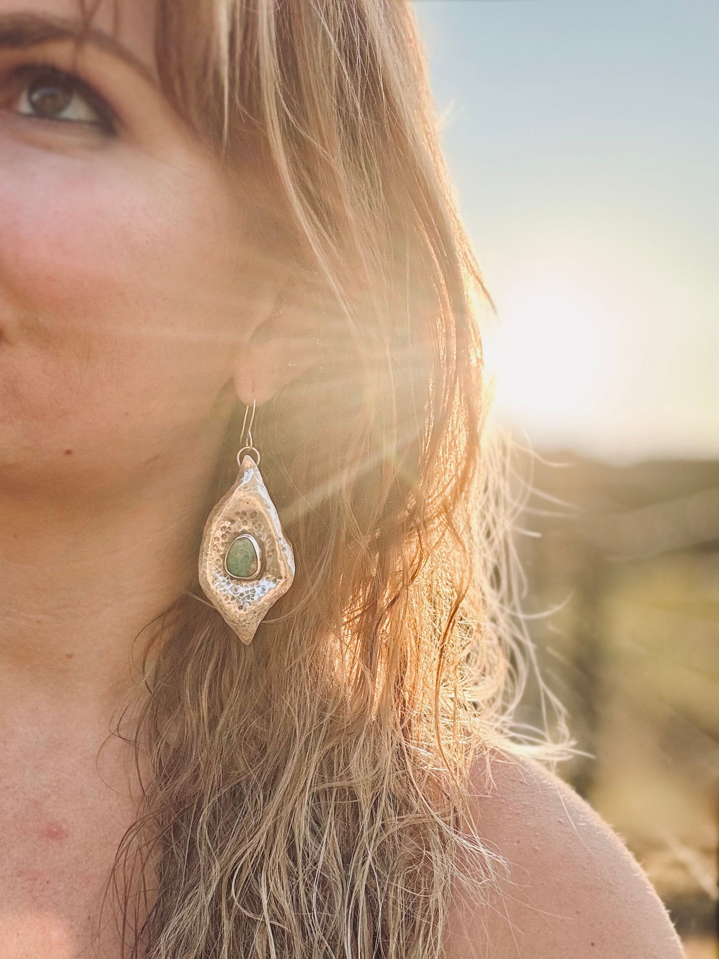 Tyrone Turquoise Desert Bloom Earrings