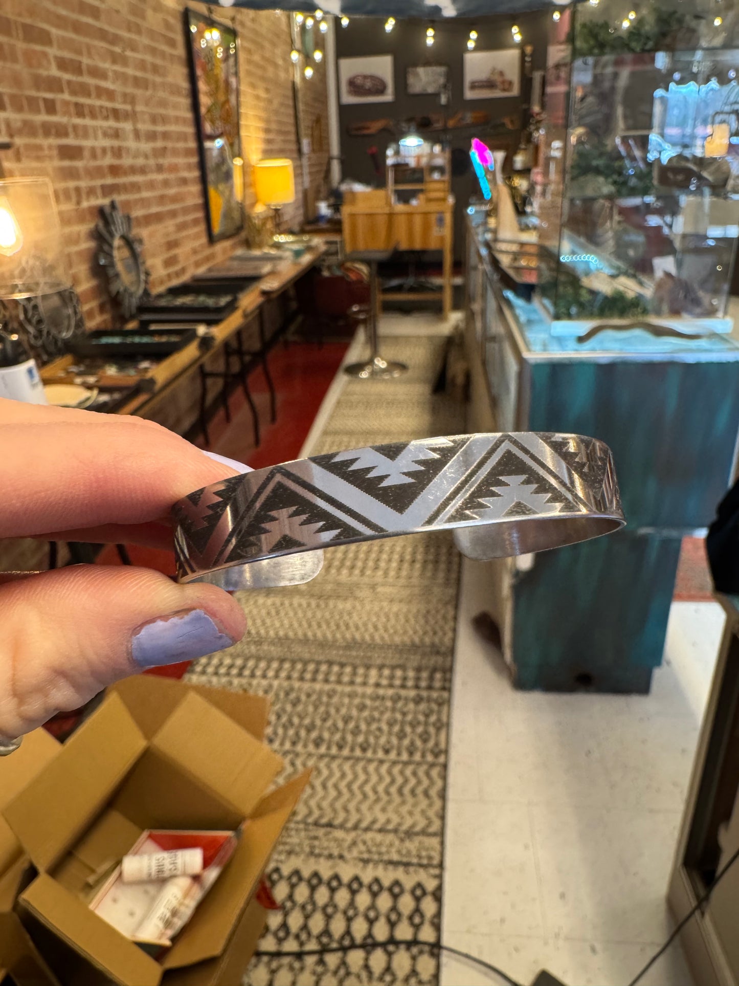 Laser etched bracelet