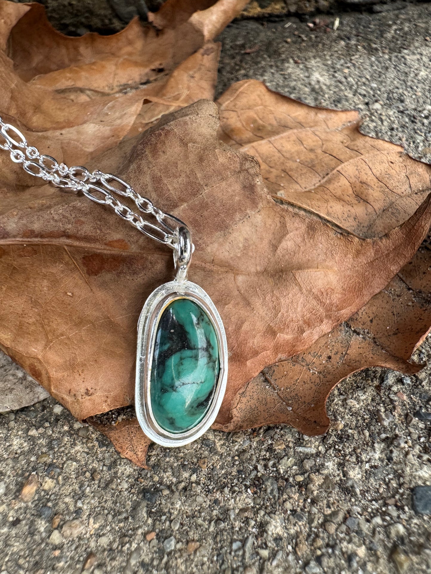 Turquoise dainty pendant