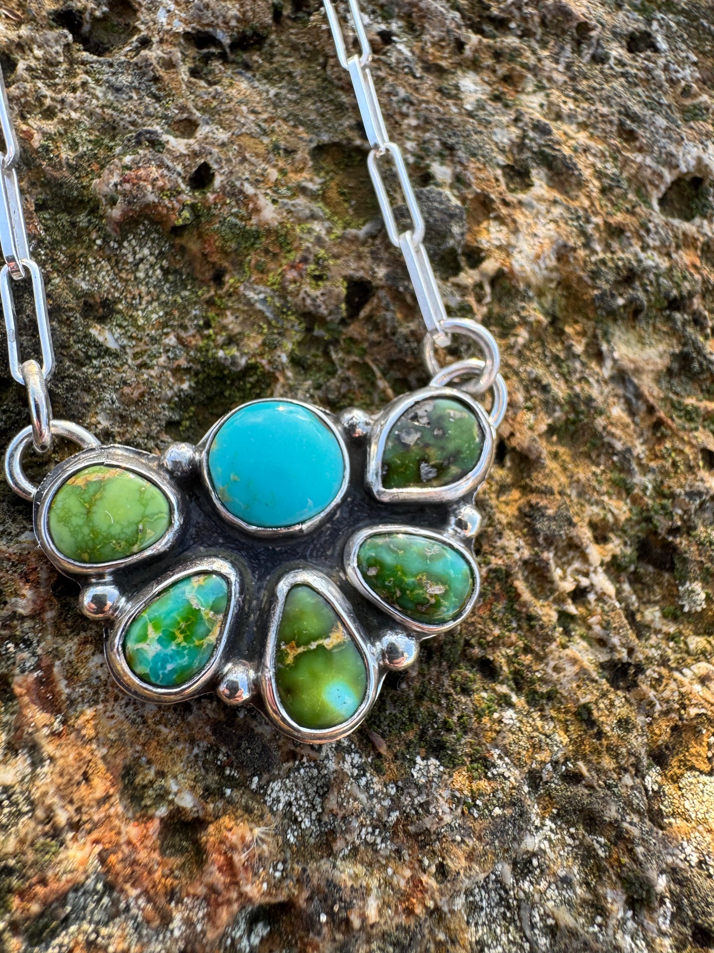 Sonoran Gold cluster necklace