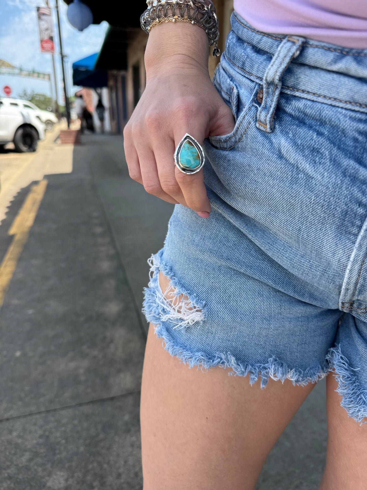 High Desert Turquoise ring size 8