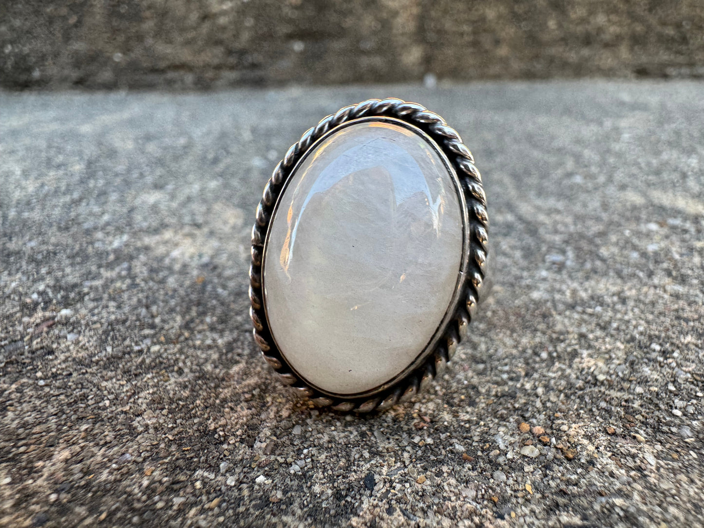 Moon stone ring size 9