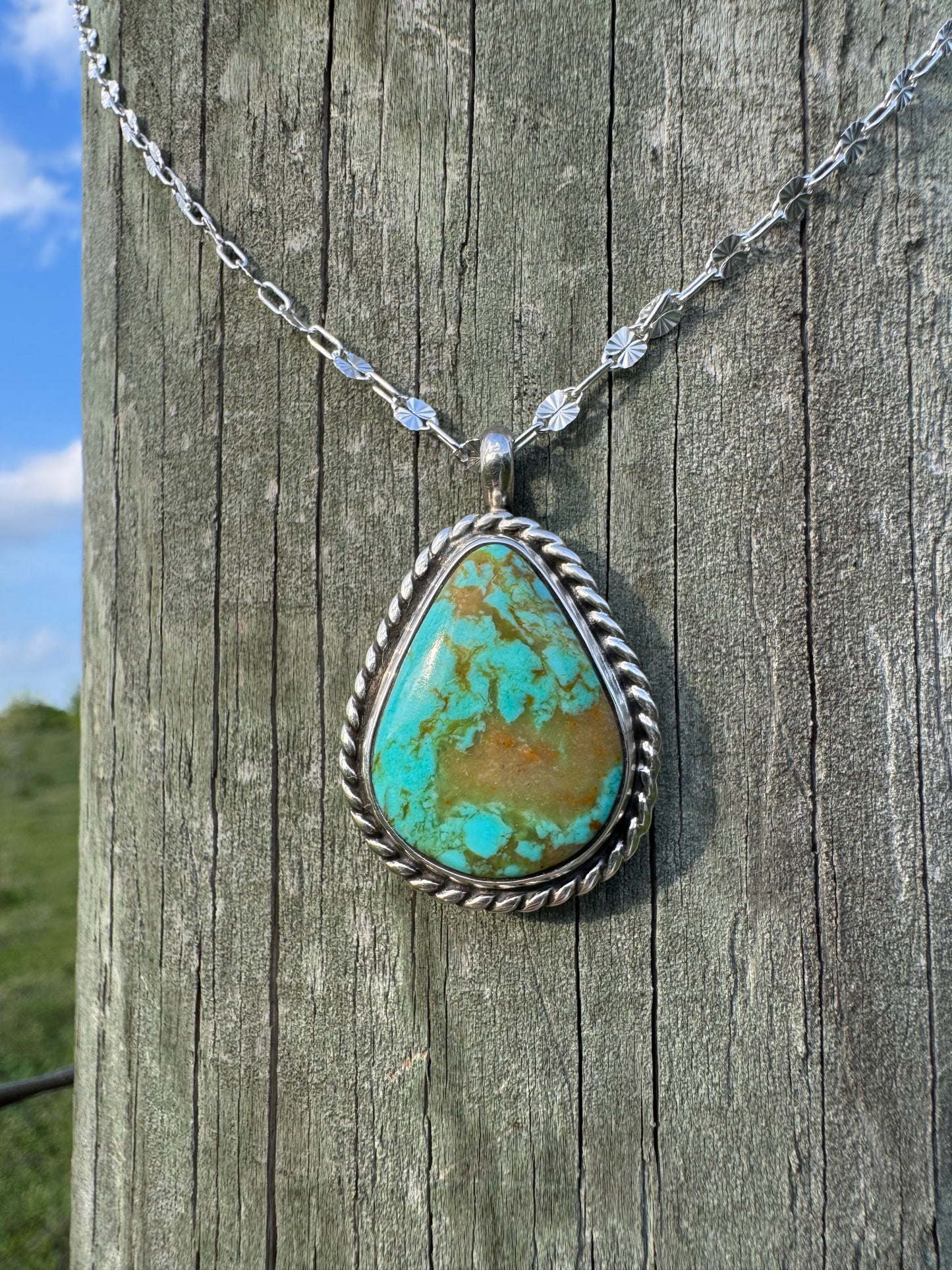 Pear-shaped Turquoise Pendant