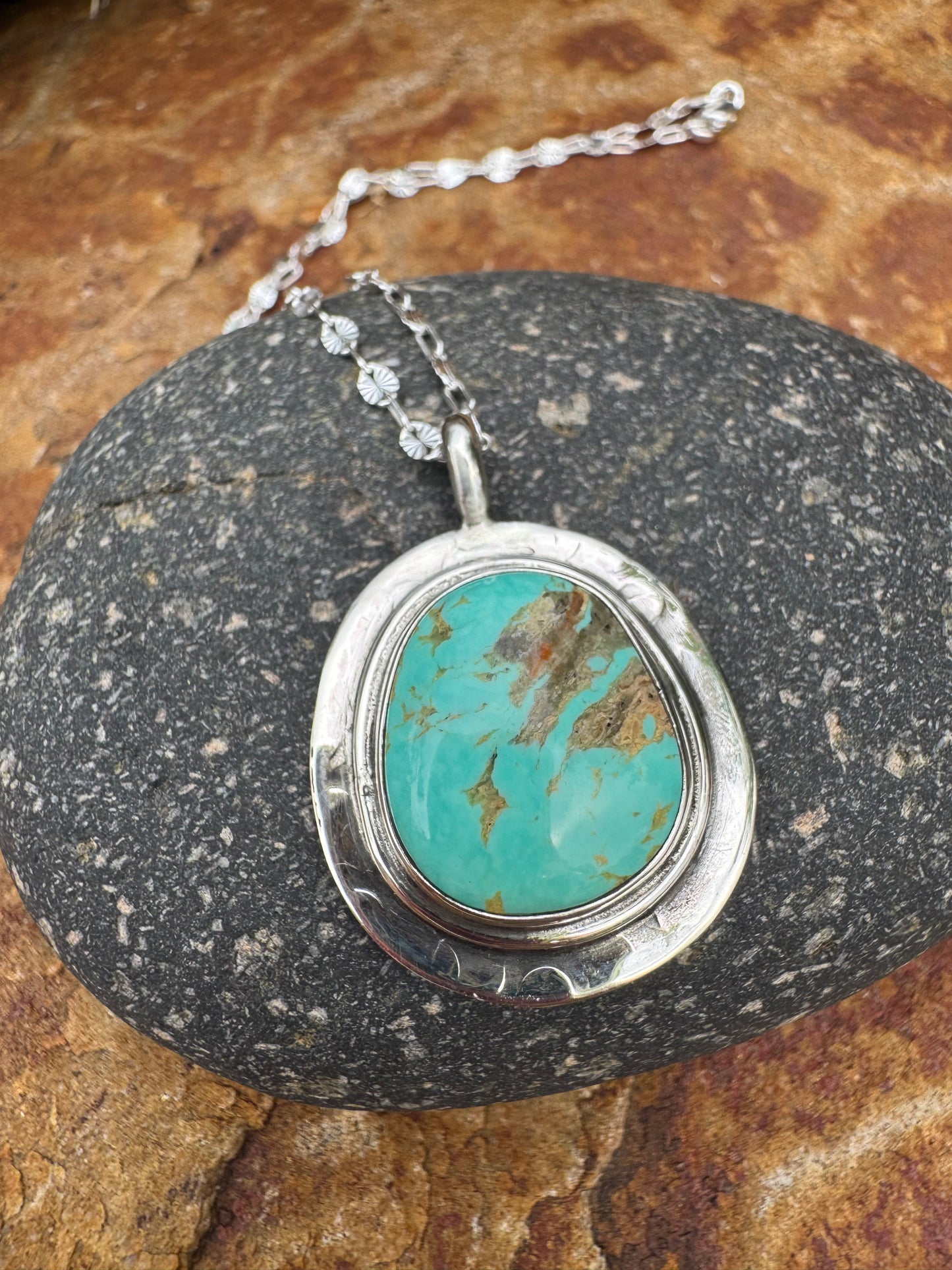 Turquoise Medallion Pendant