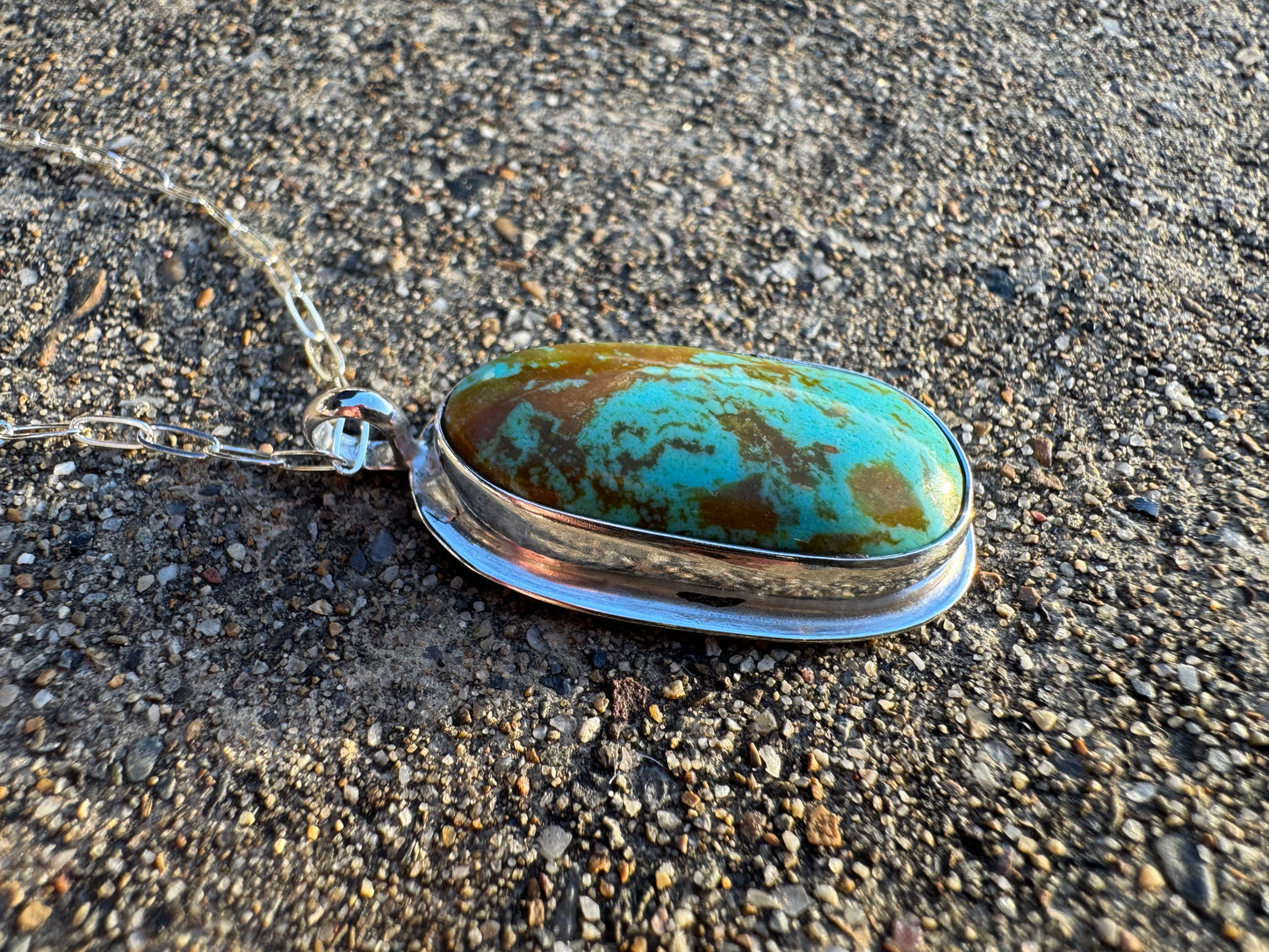 Tyrone turquoise pendant