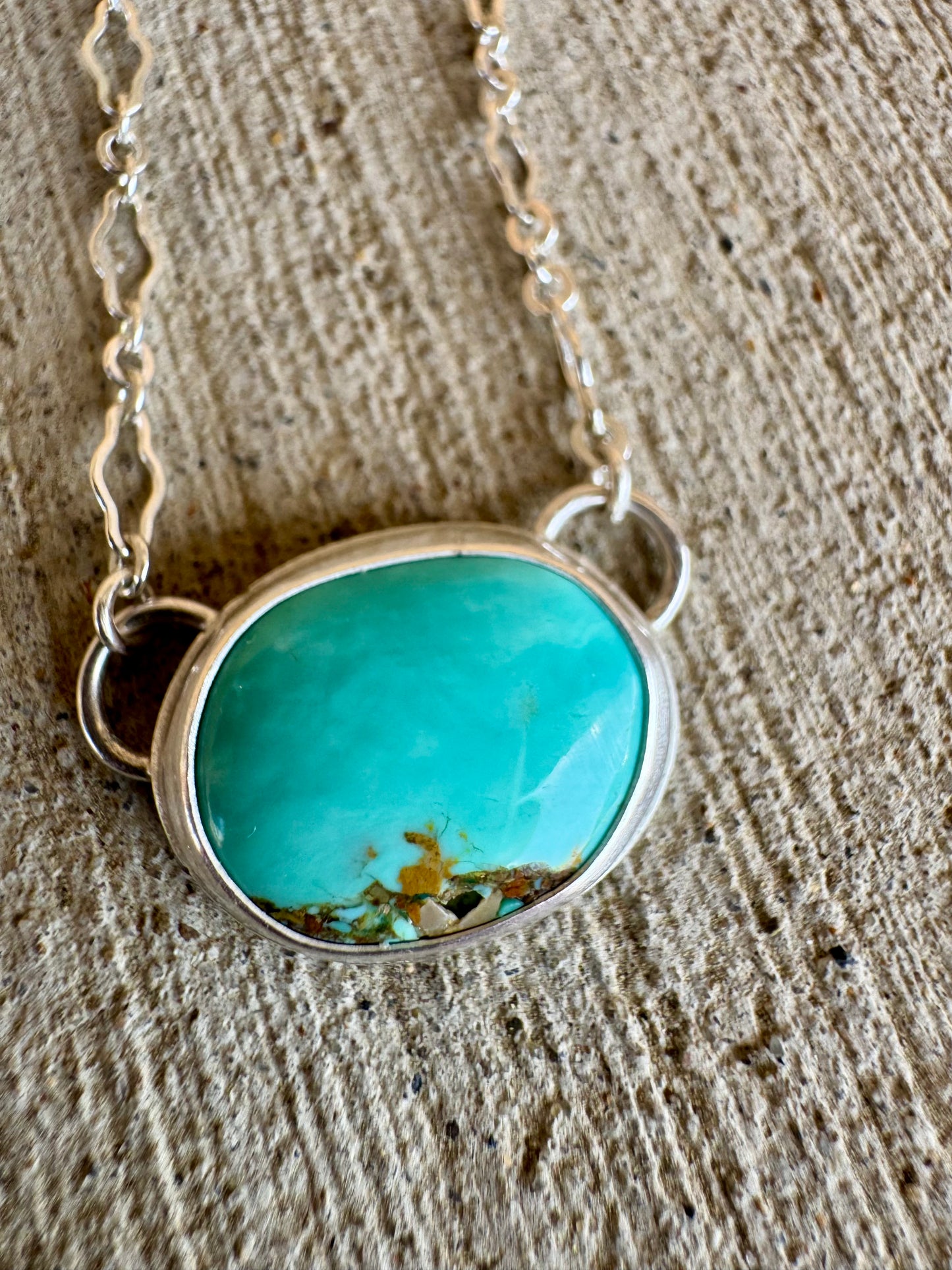 Dainty Tyrone turquoise station necklace