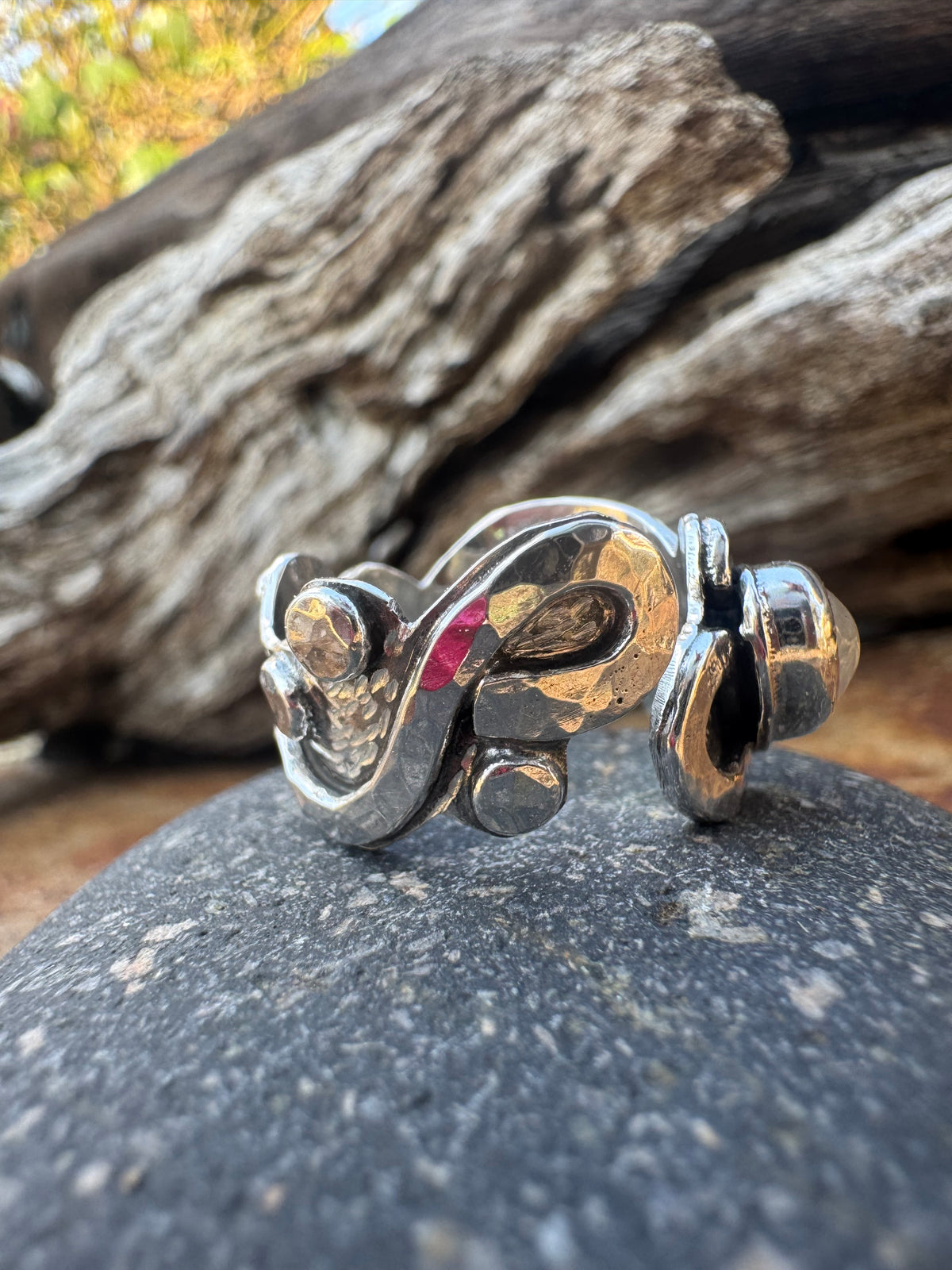 Moonstone Woodland Ring
