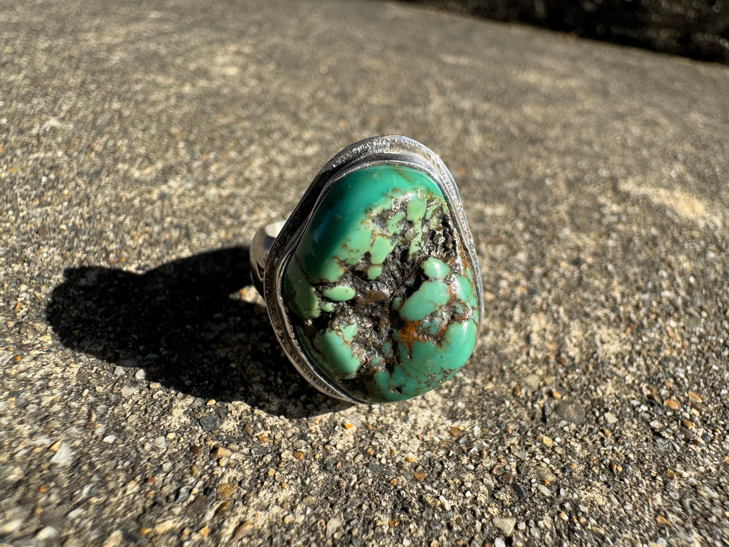 Nugget turquoise ring size 7.5