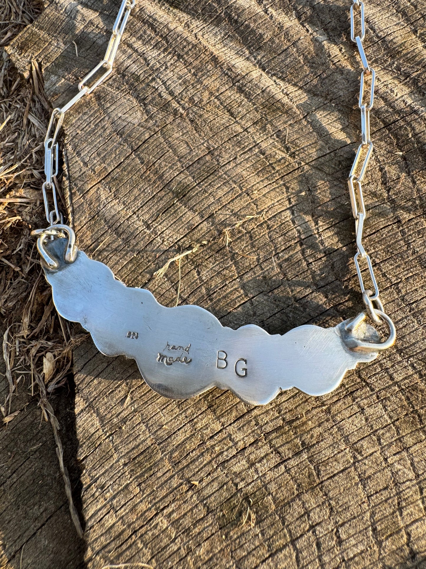 Spiny Oyster and Turquoise station necklace