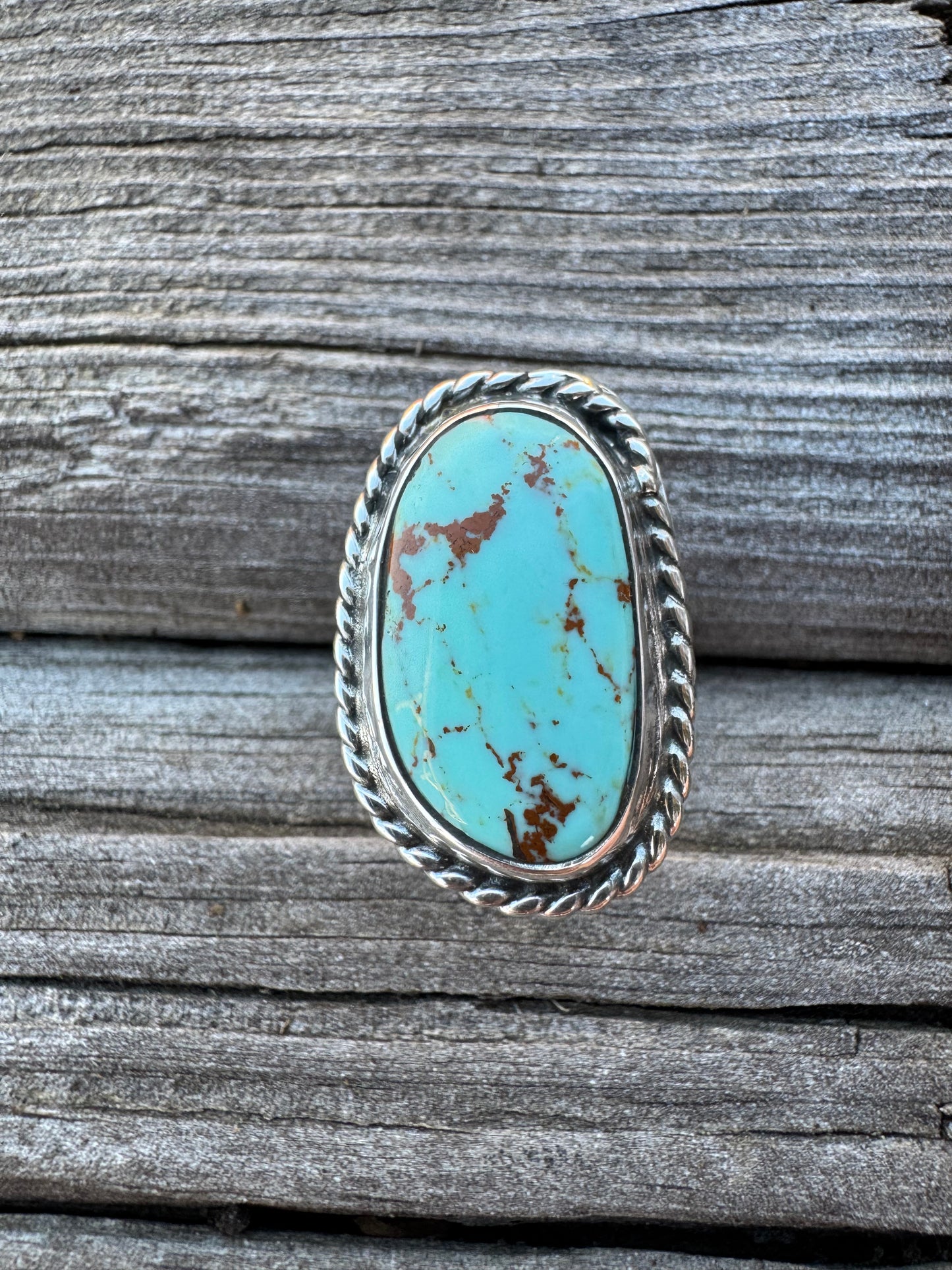Light blue Tyrone Turquoise ring size 7