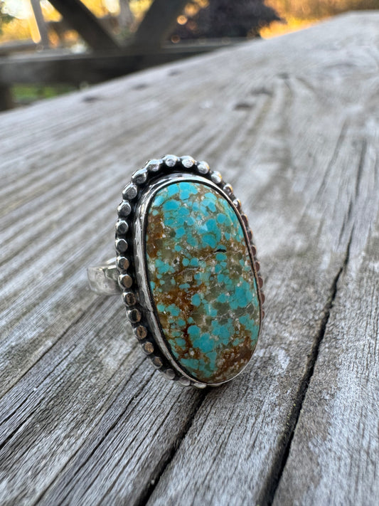 Number eight Turquoise ring size 10