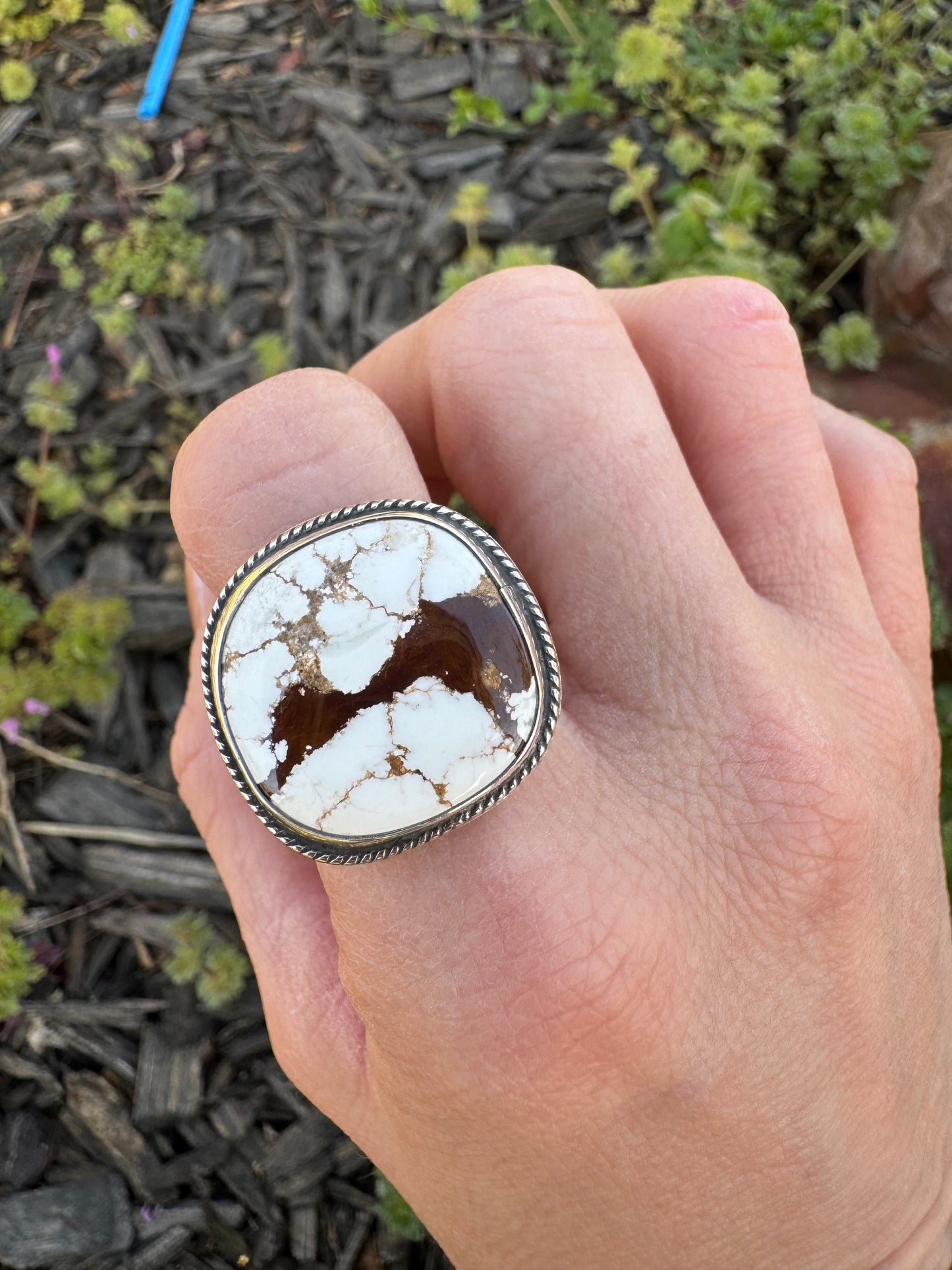 Cushion cut Wild Horse Ring size 8