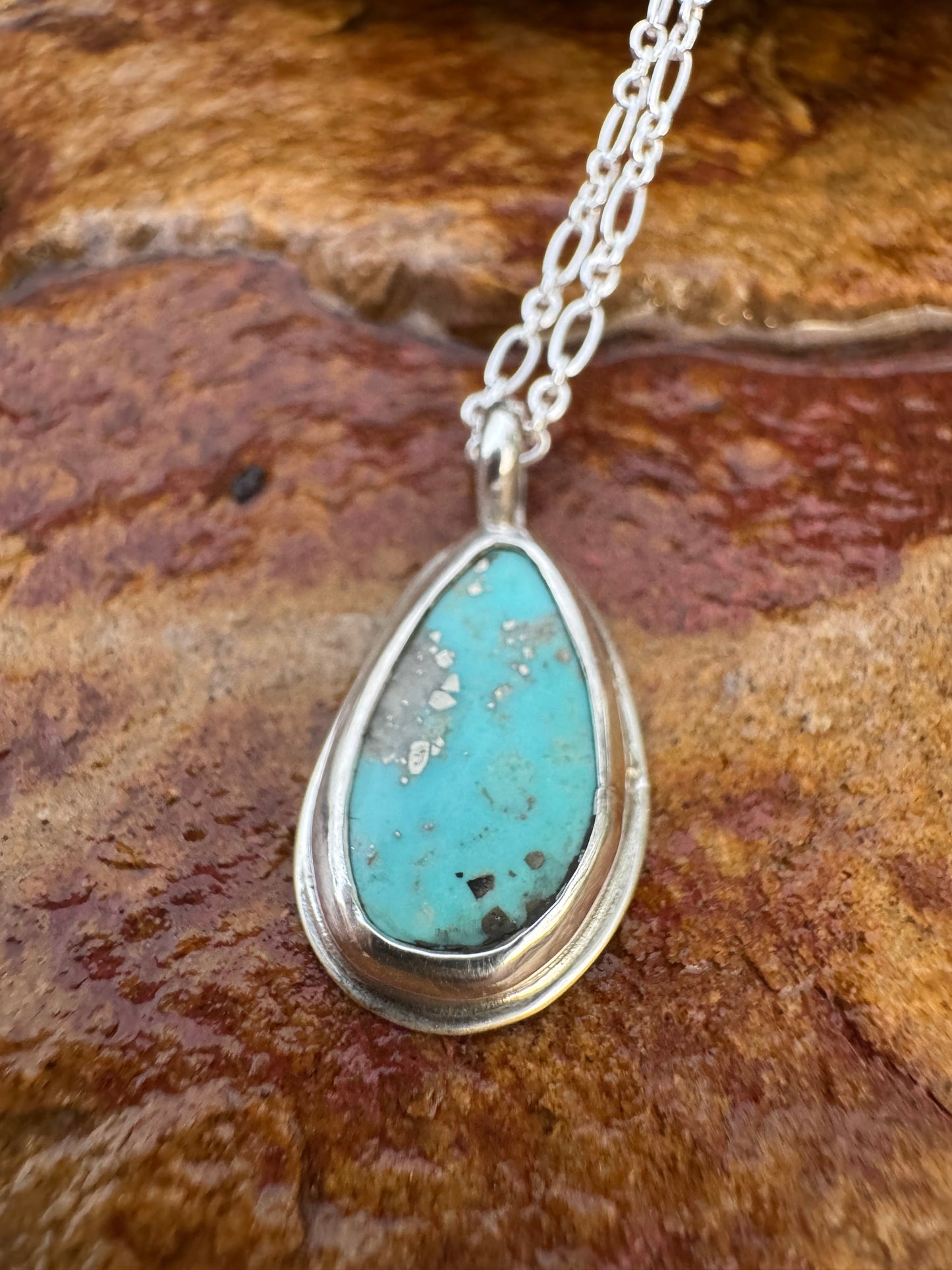 Light Blue Campitos Turquoise Pendant