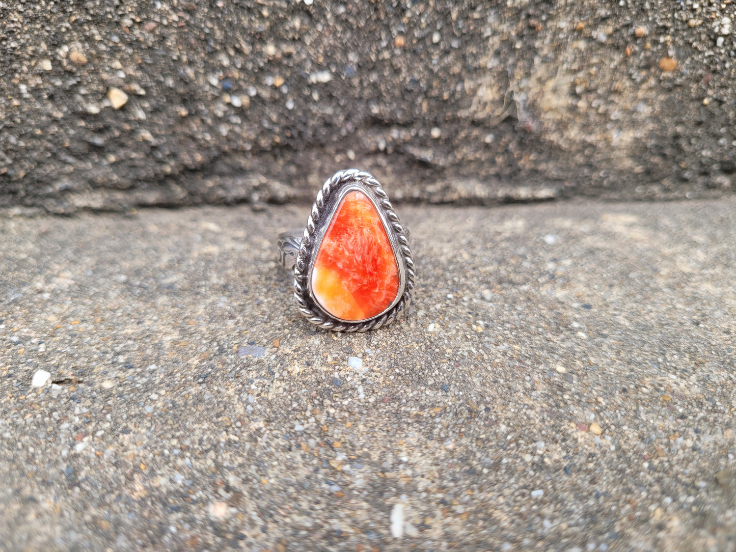 Spiny oyster ring size 7.5