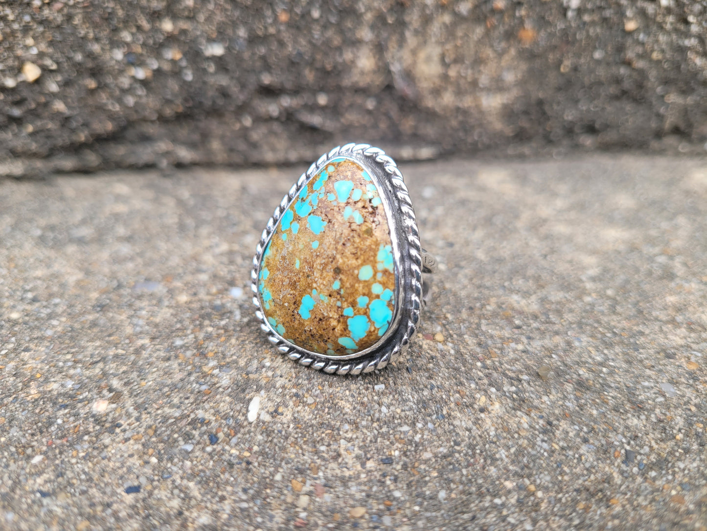 Number Eight turquoise ring size 6.5