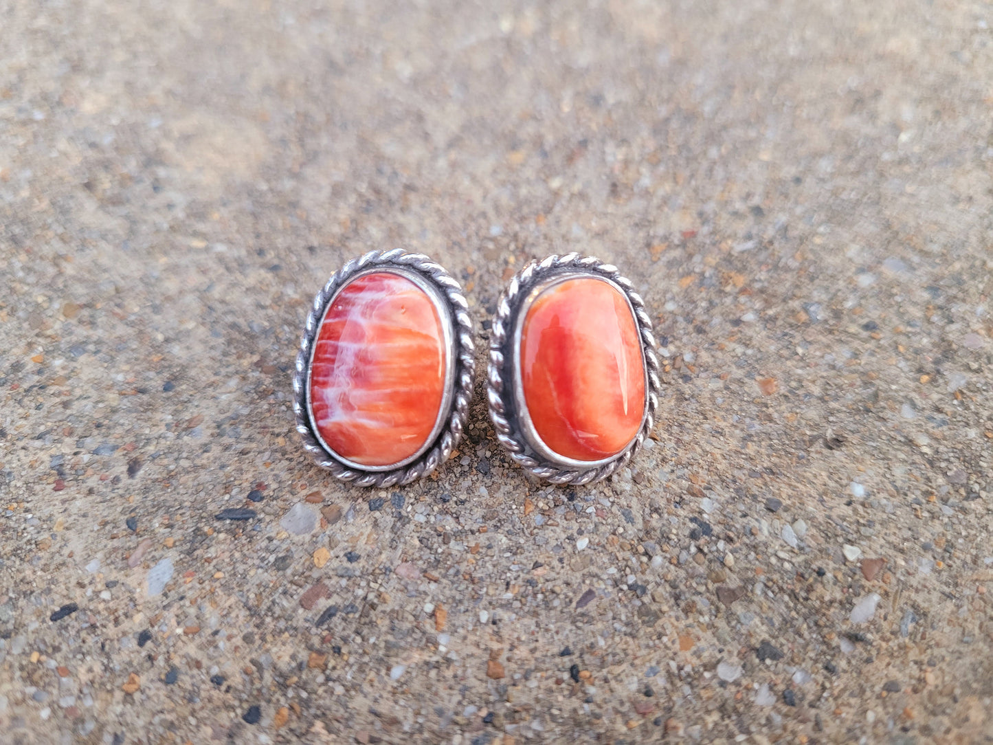 Spiny oyster post earrings
