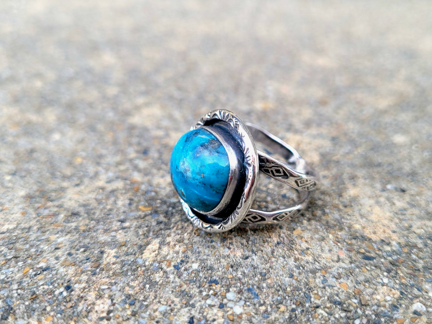 Shadowbox Turquoise ring size 7