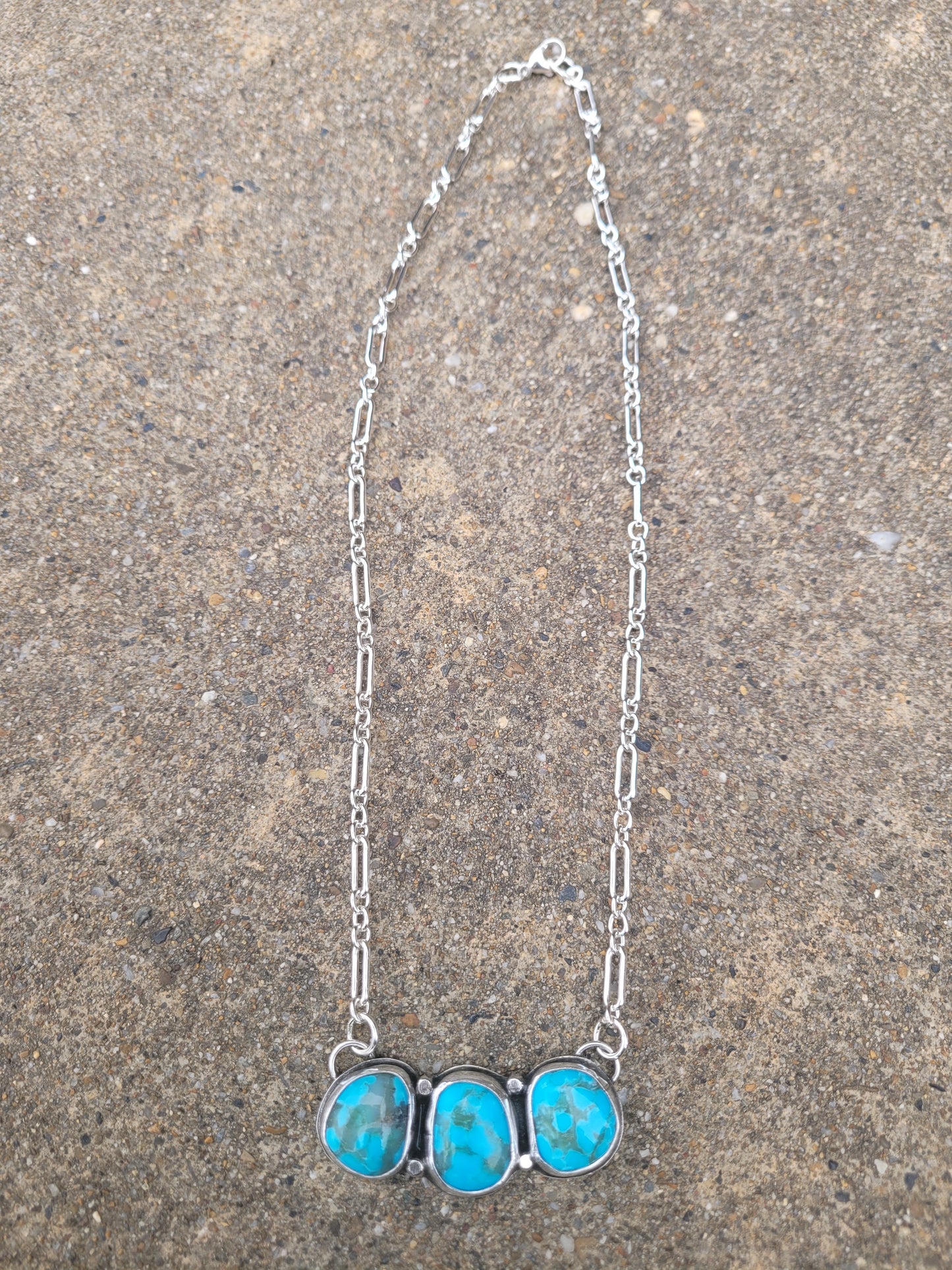 Bar turquoise necklace