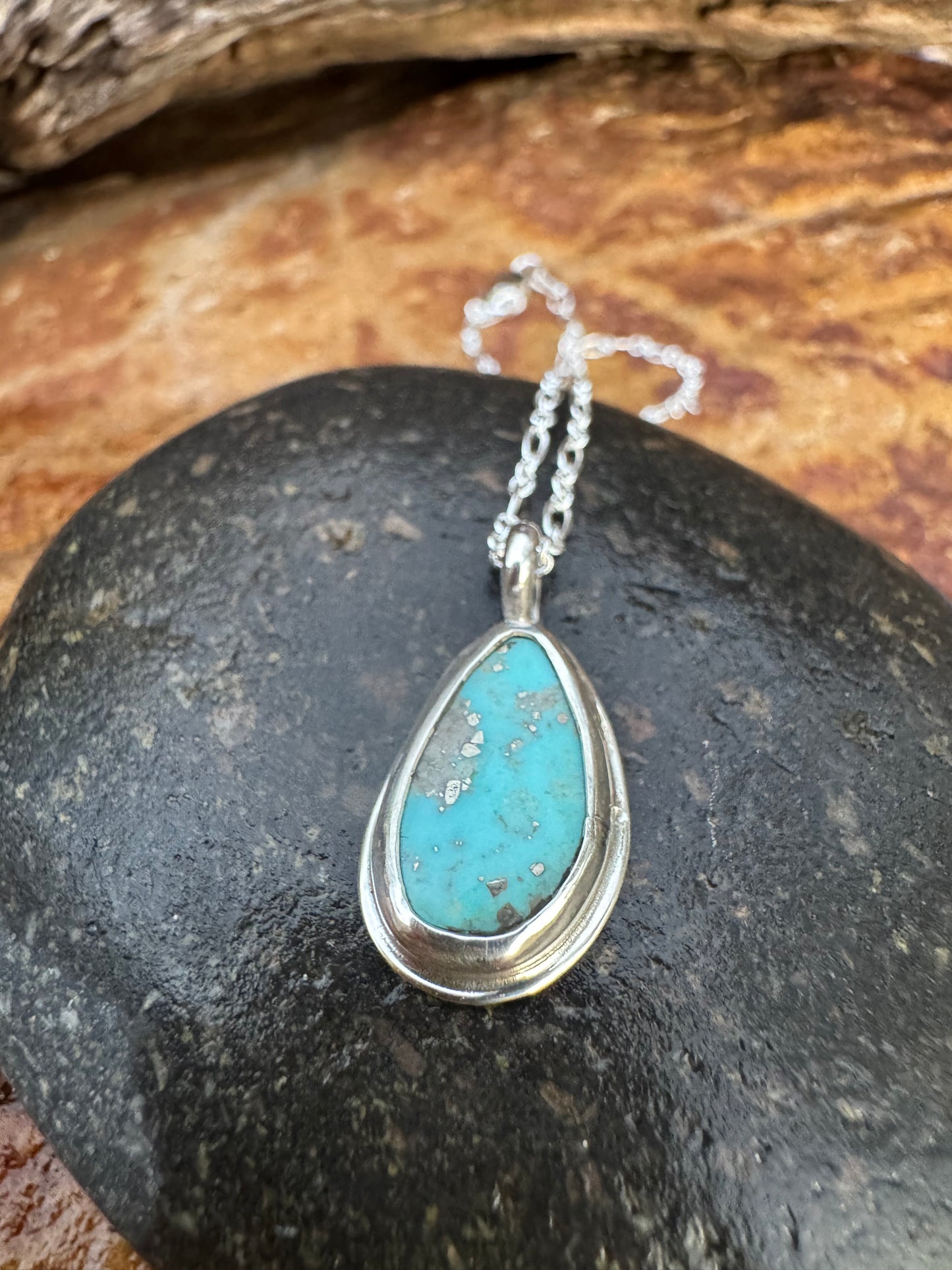 Light Blue Campitos Turquoise Pendant