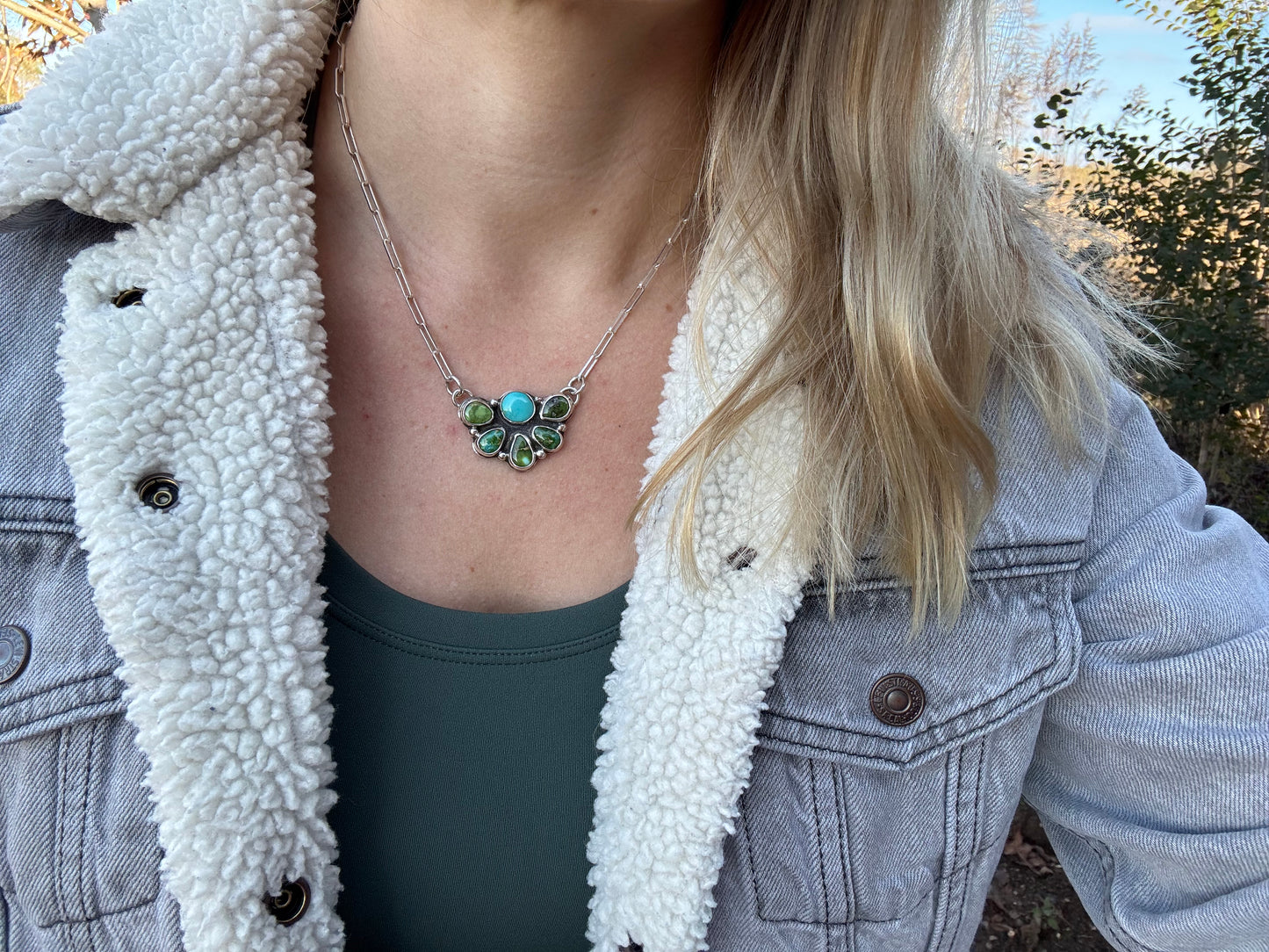 Sonoran Gold cluster necklace