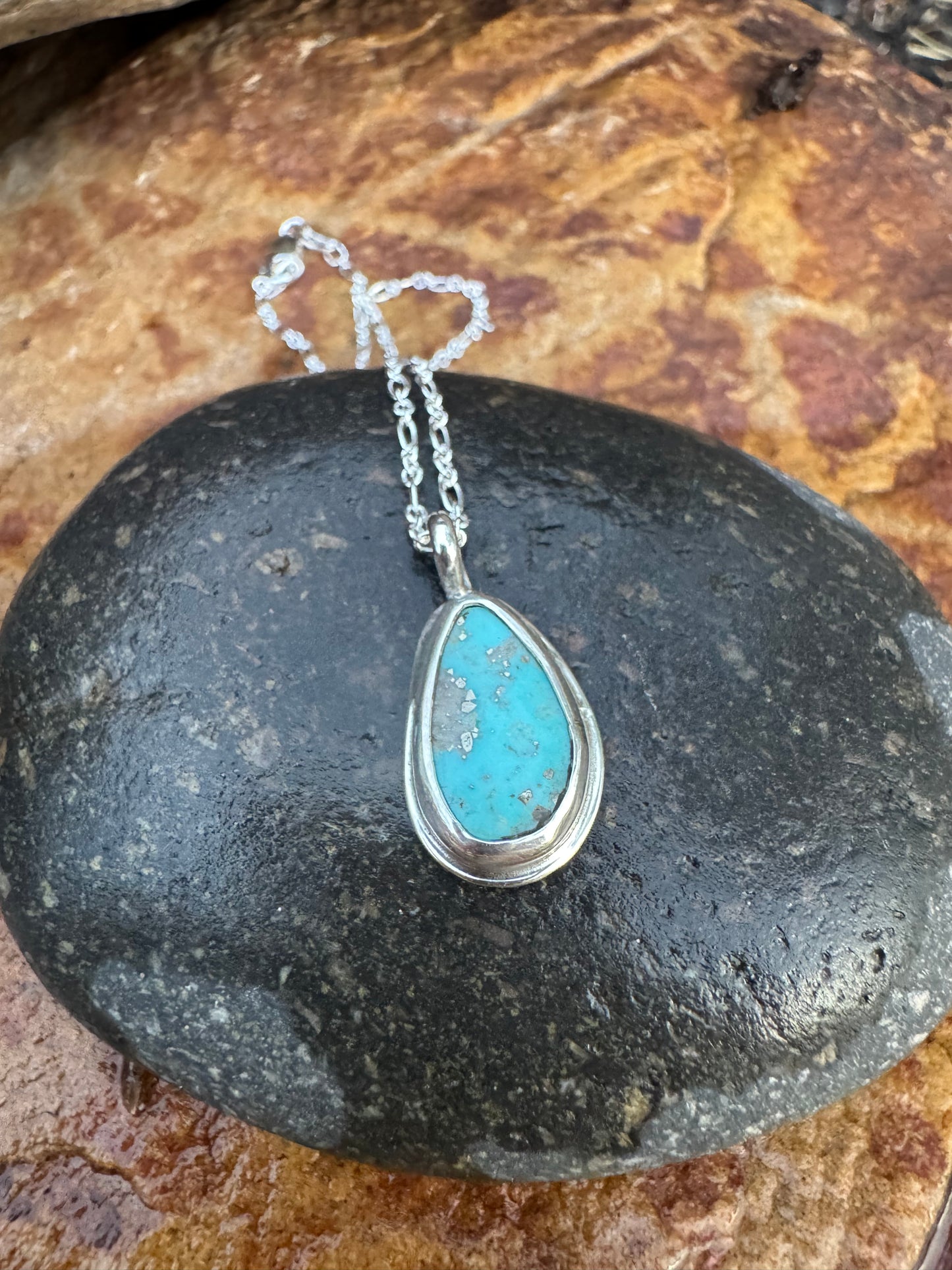 Light Blue Campitos Turquoise Pendant