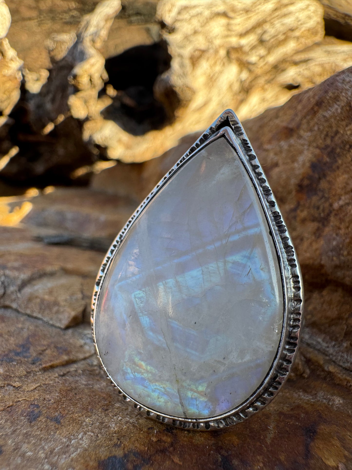 Moonstone Statement Ring size 9