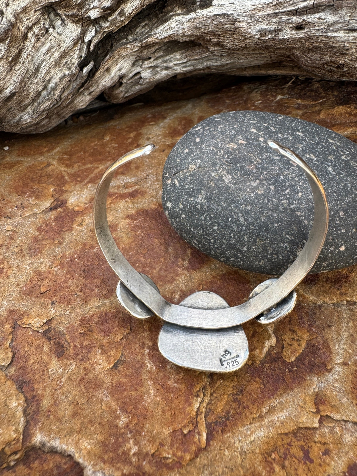 Turquoise Trio Sterling silver Cuff