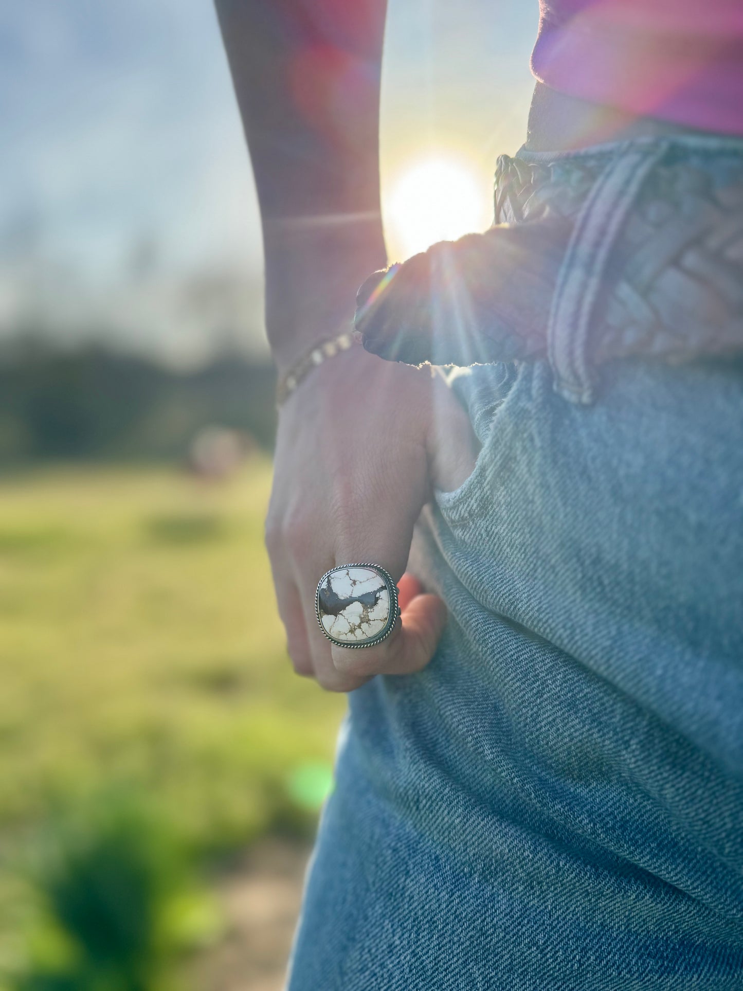 Cushion cut Wild Horse Ring size 8