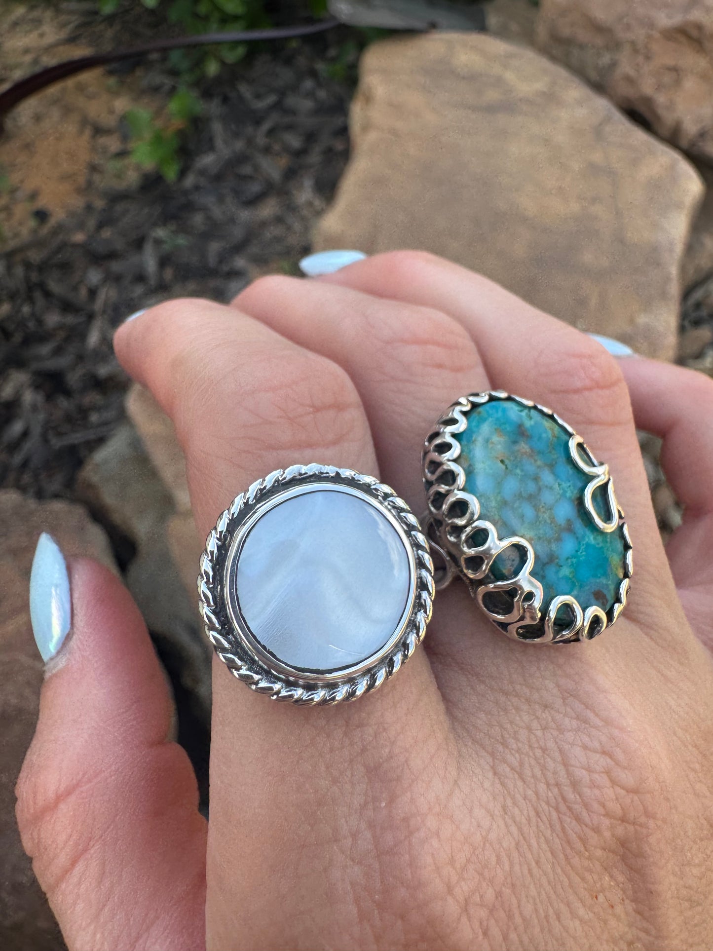 Mother of Pearl Ring size 7