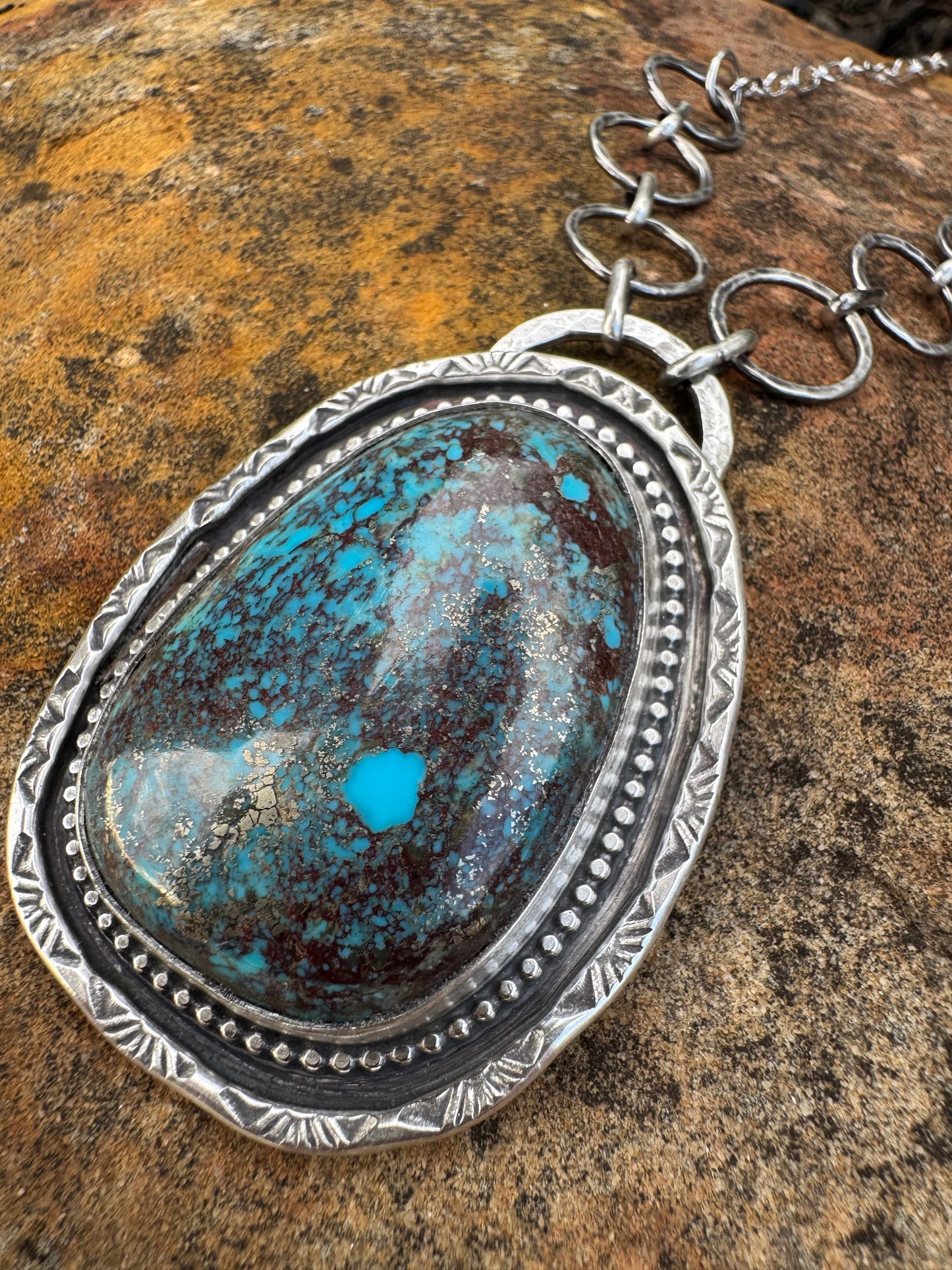 Large High Grade Kingman Turquoise Necklace