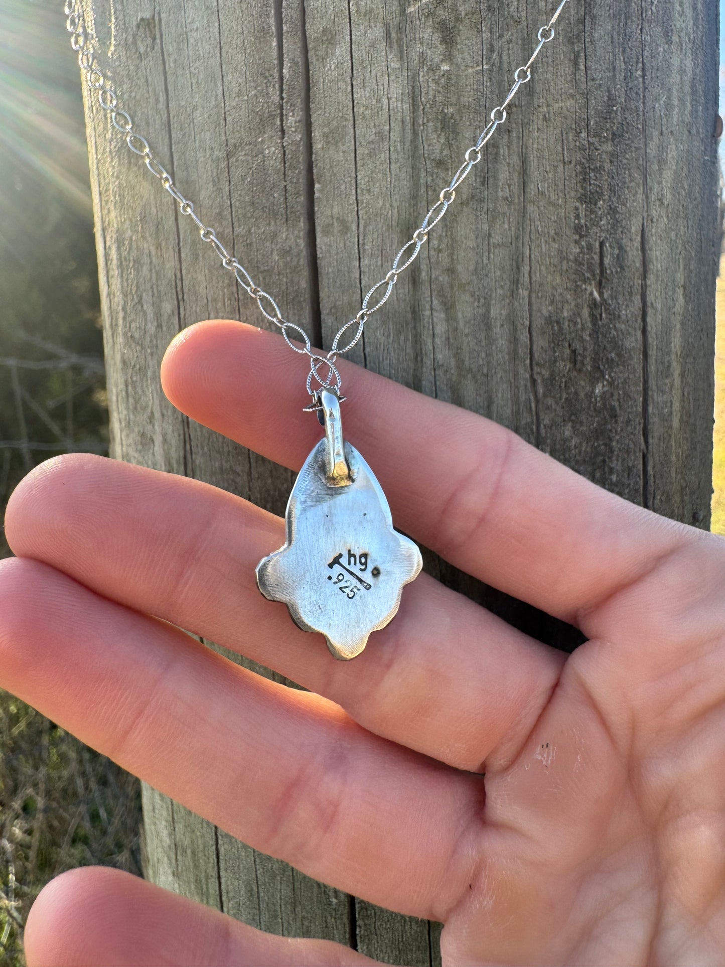 Dainty Tear Drop Turquoise Necklace
